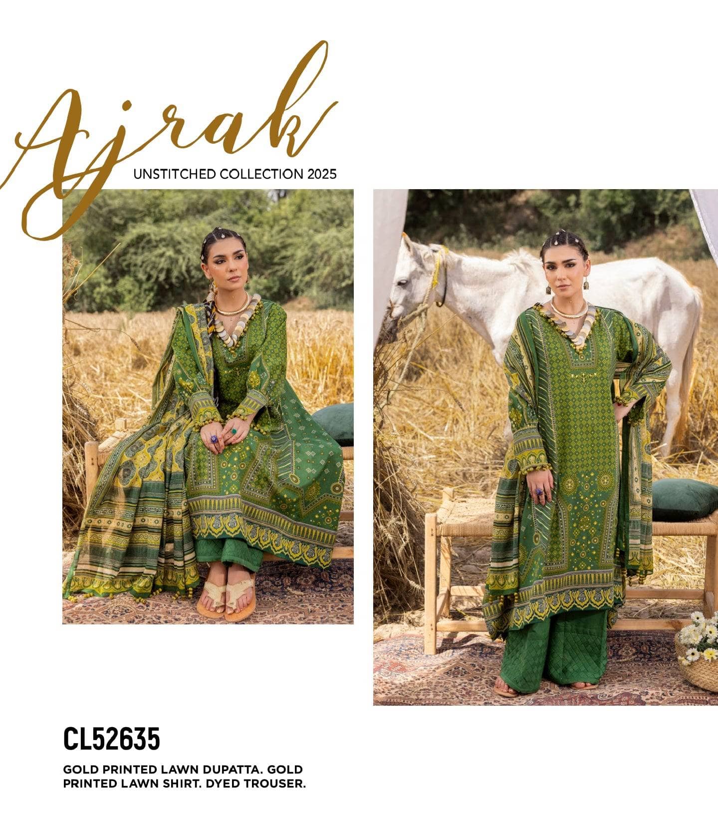 Gul Ahmed Ajrak Collection 25/CL52635