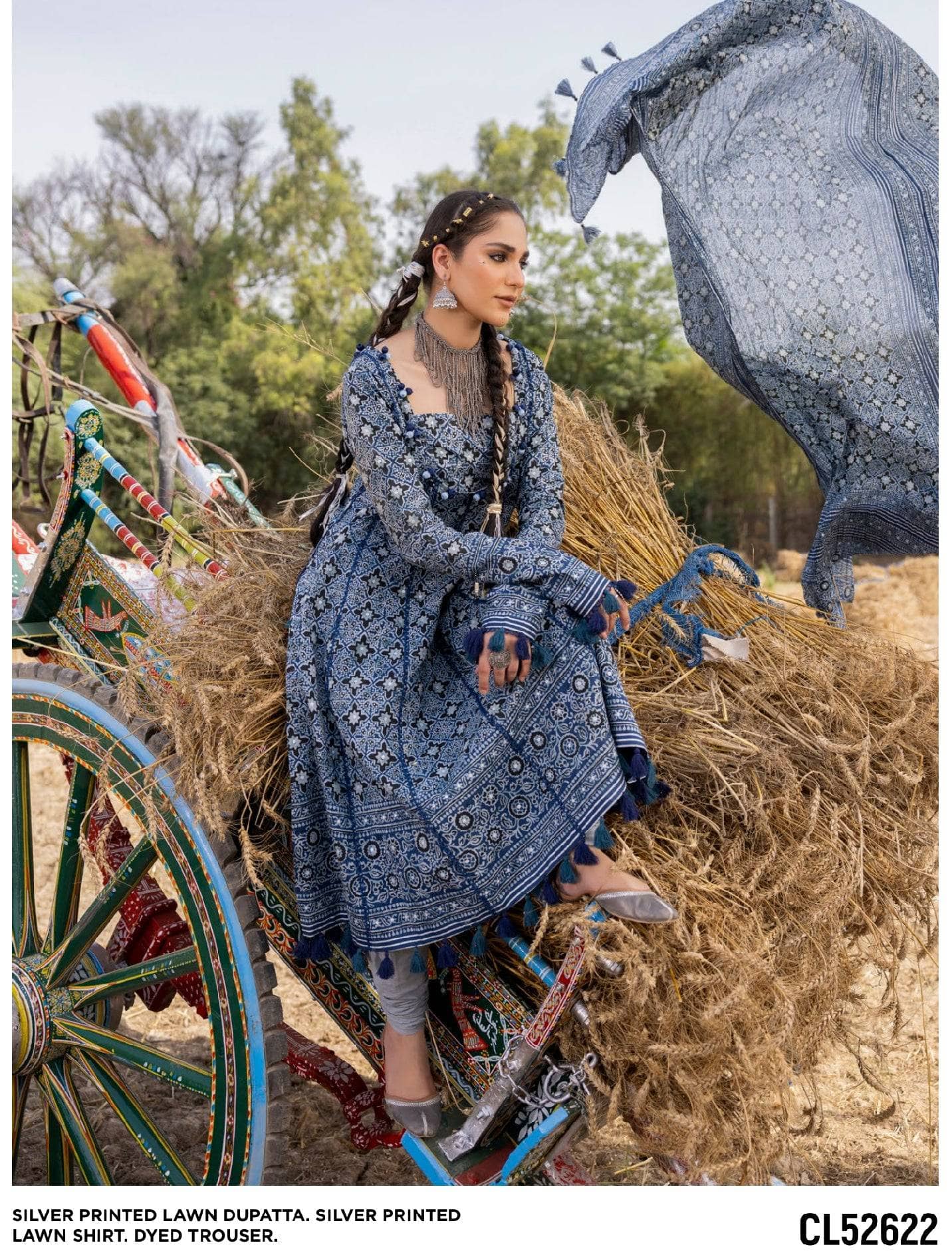 Restocked/Gul Ahmed Ajrak Collection 25/CL52622