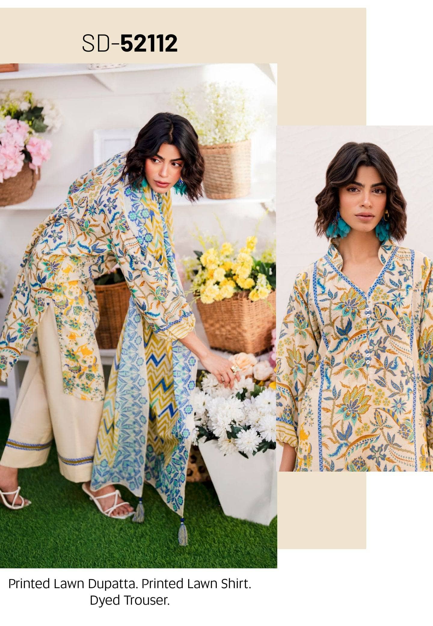 Gul Ahmed Bahara Lawn/SD52112