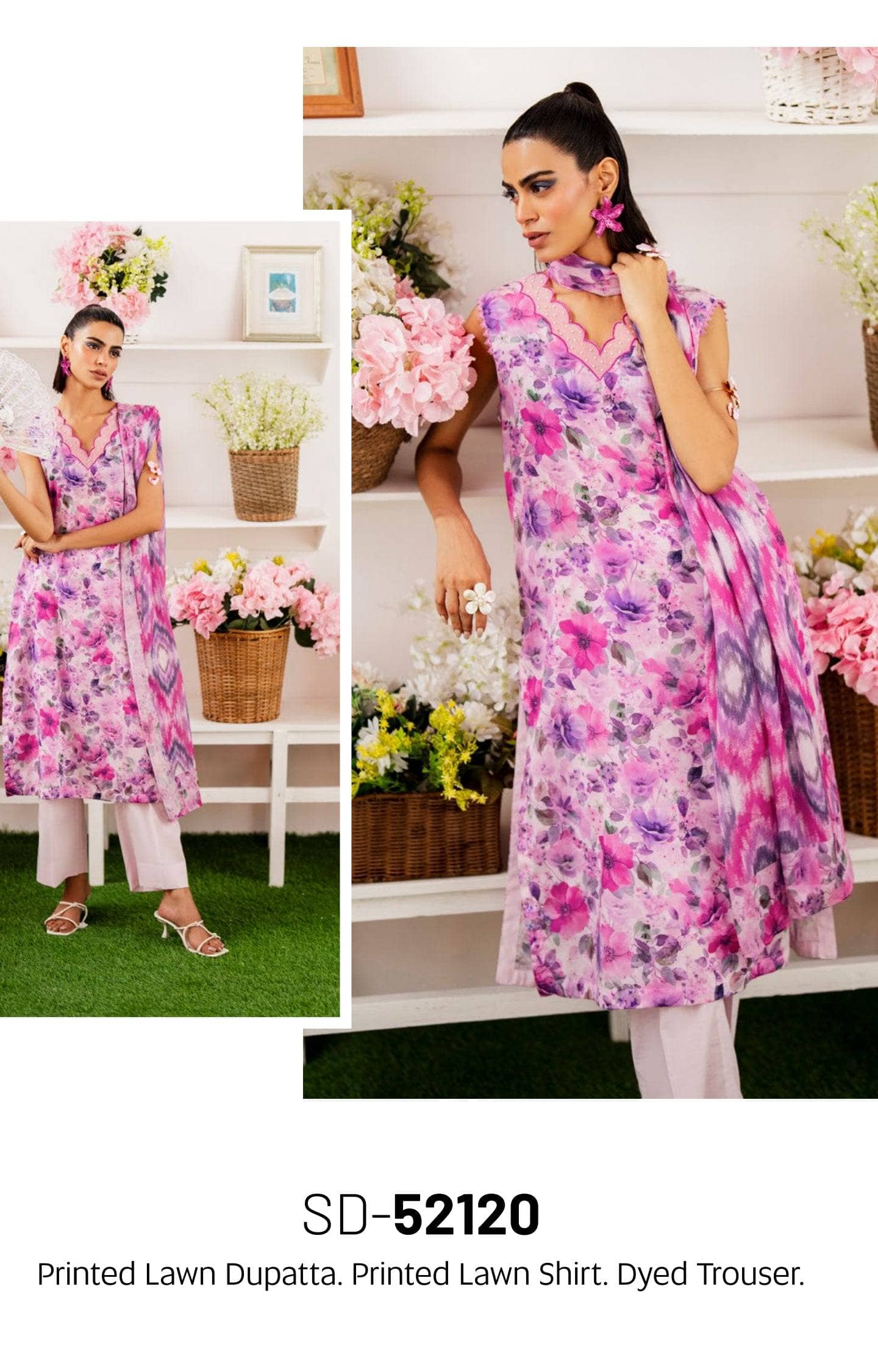 Gul Ahmed Bahara Lawn/SD52120