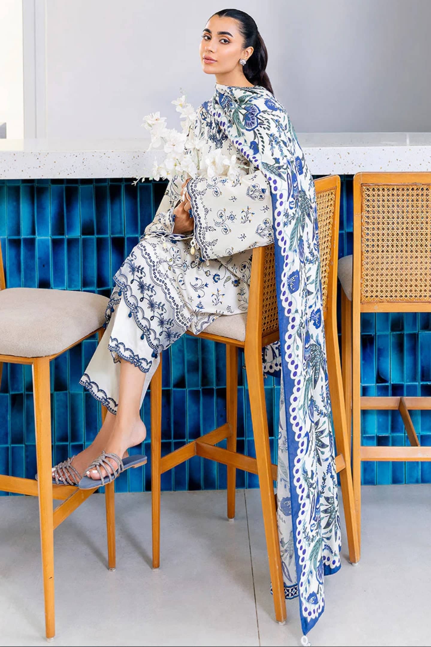 Cross Stitch Cotton Satin 25/Ivory Orchid/Ivory