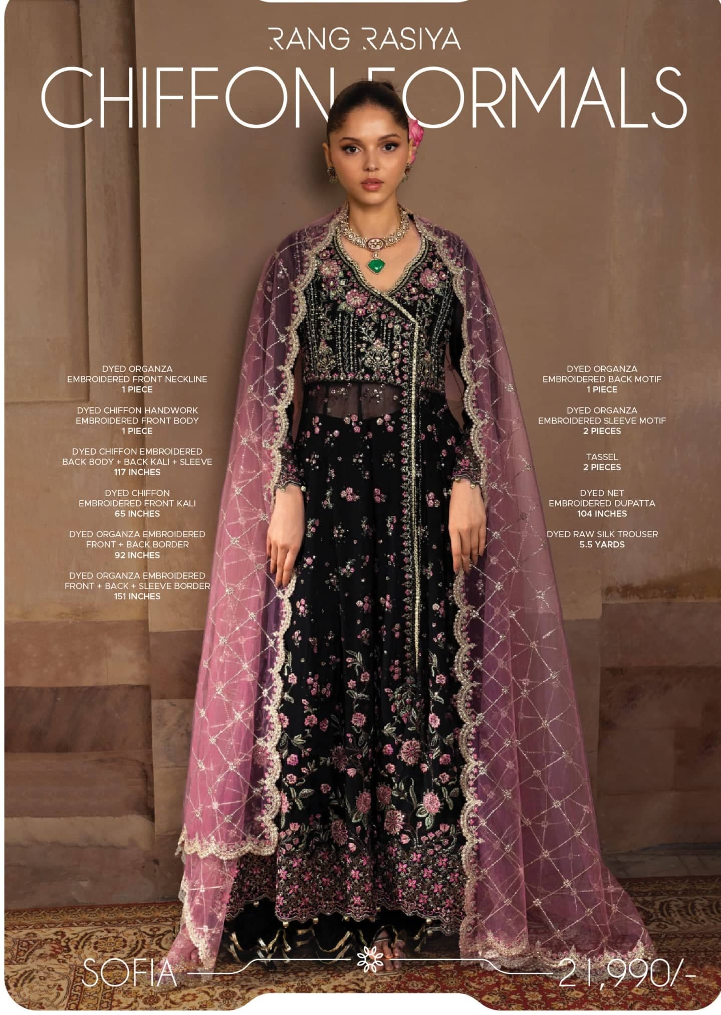 Rang Rasiya Chiffon Formals/Sofia