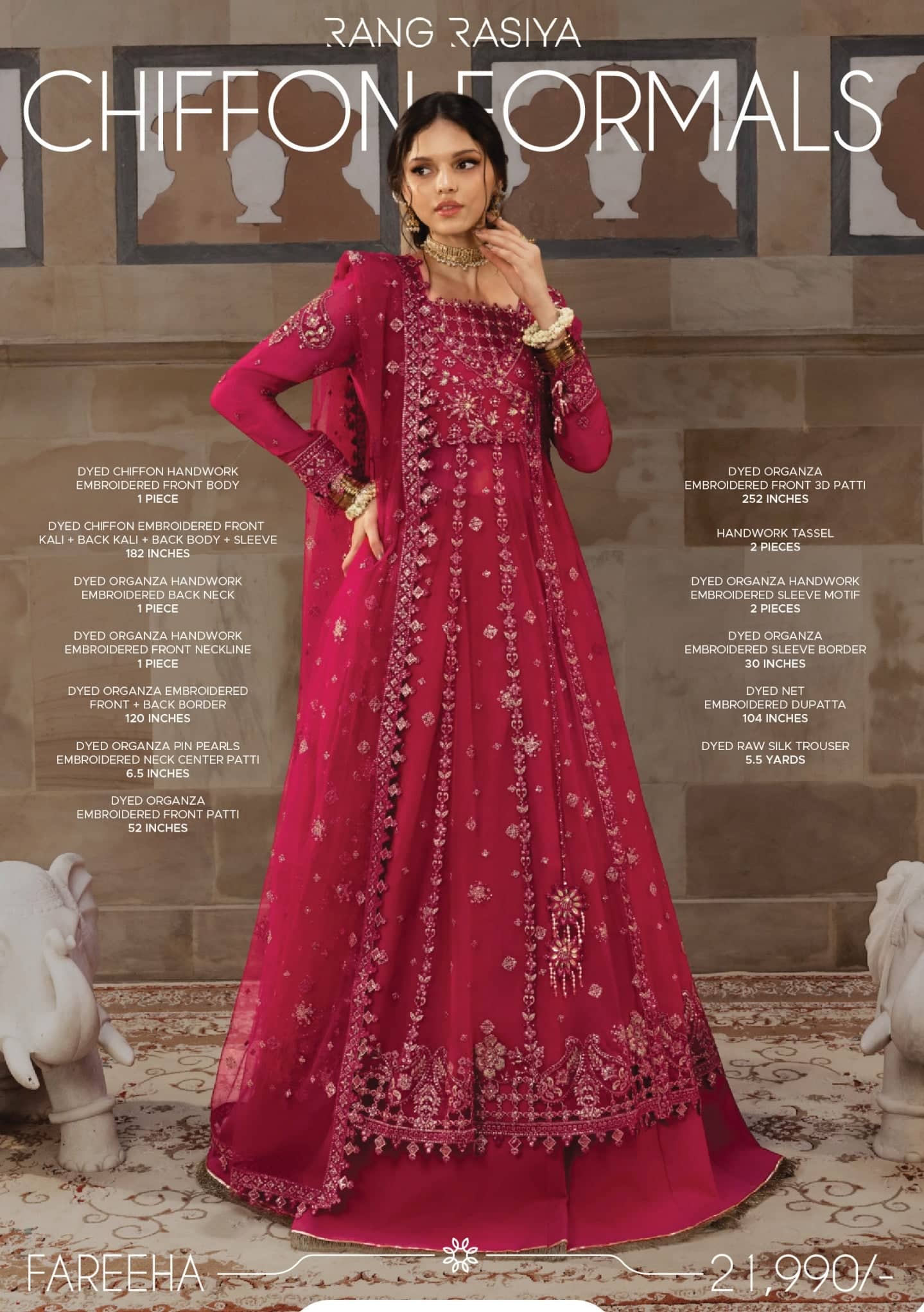 Rang Rasiya Chiffon Formals/Fareeha