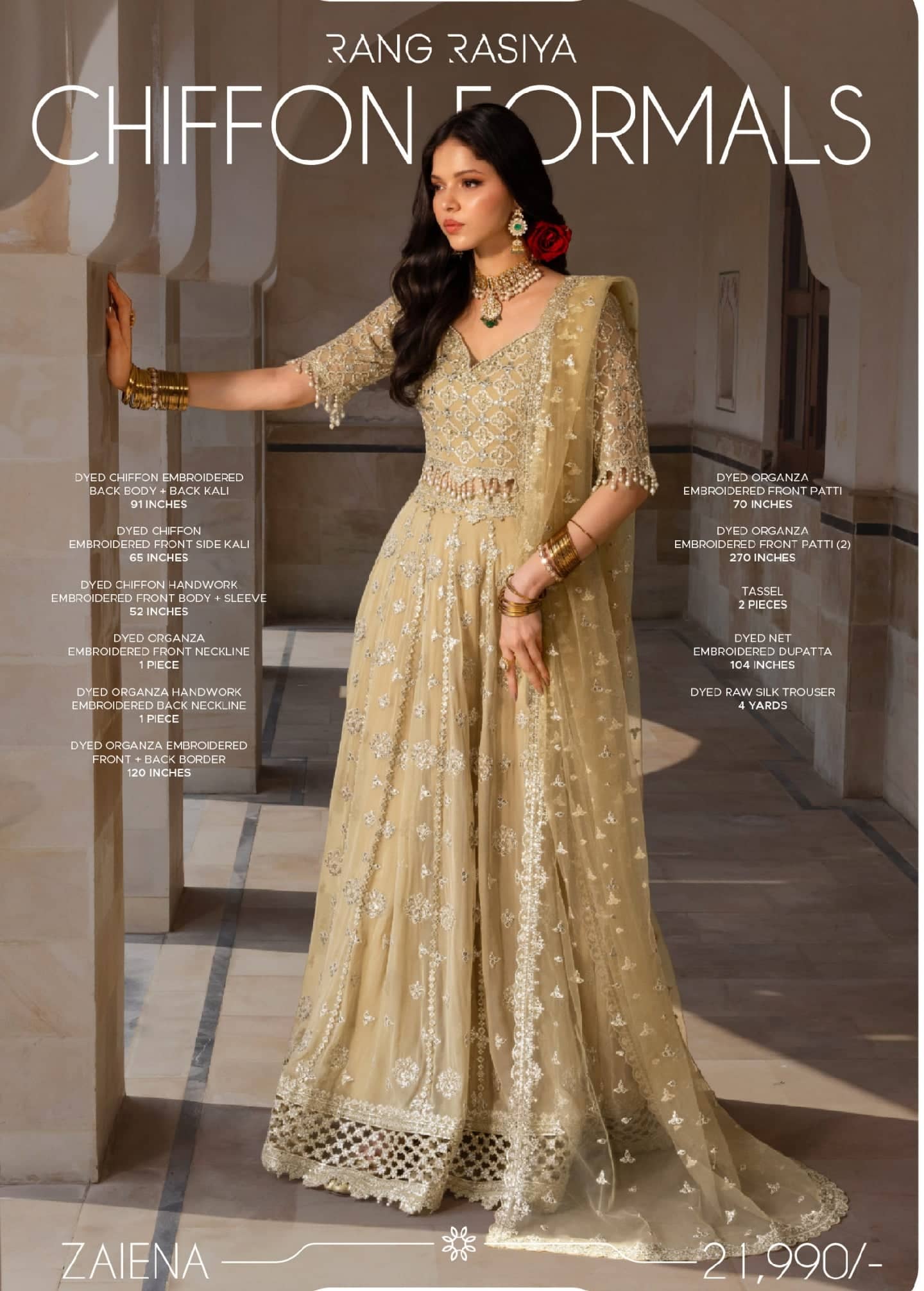 Rang Rasiya Chiffon Formals/Zaiena