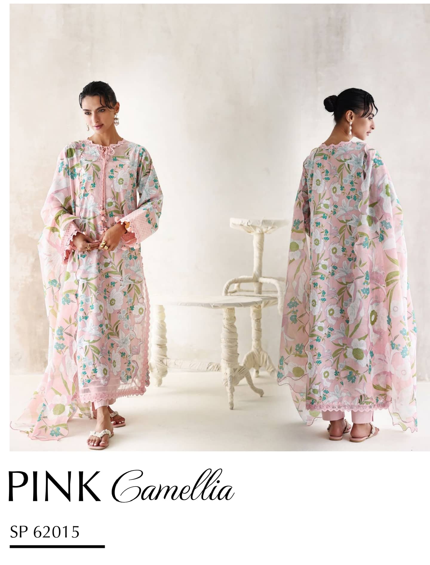 Gul Ahmed Luxe Summer/Pink Camellia/SP62015