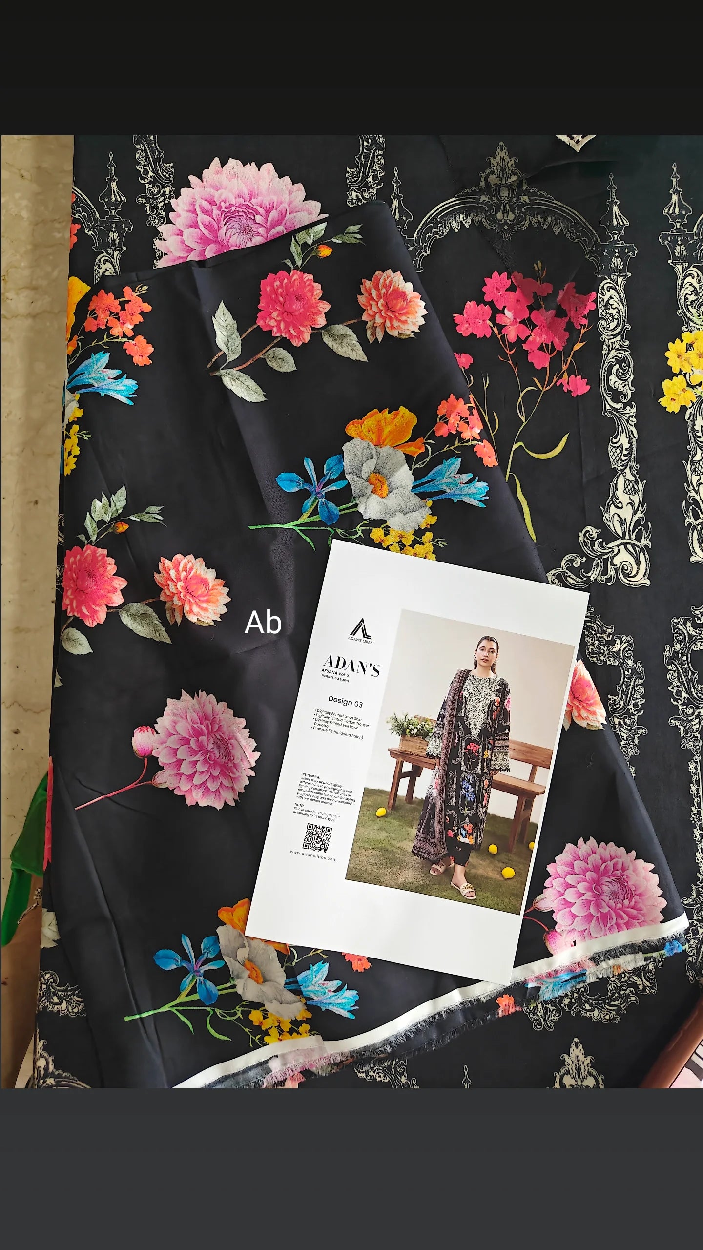 Open Pic/Adan's Libas Afsana Lawn