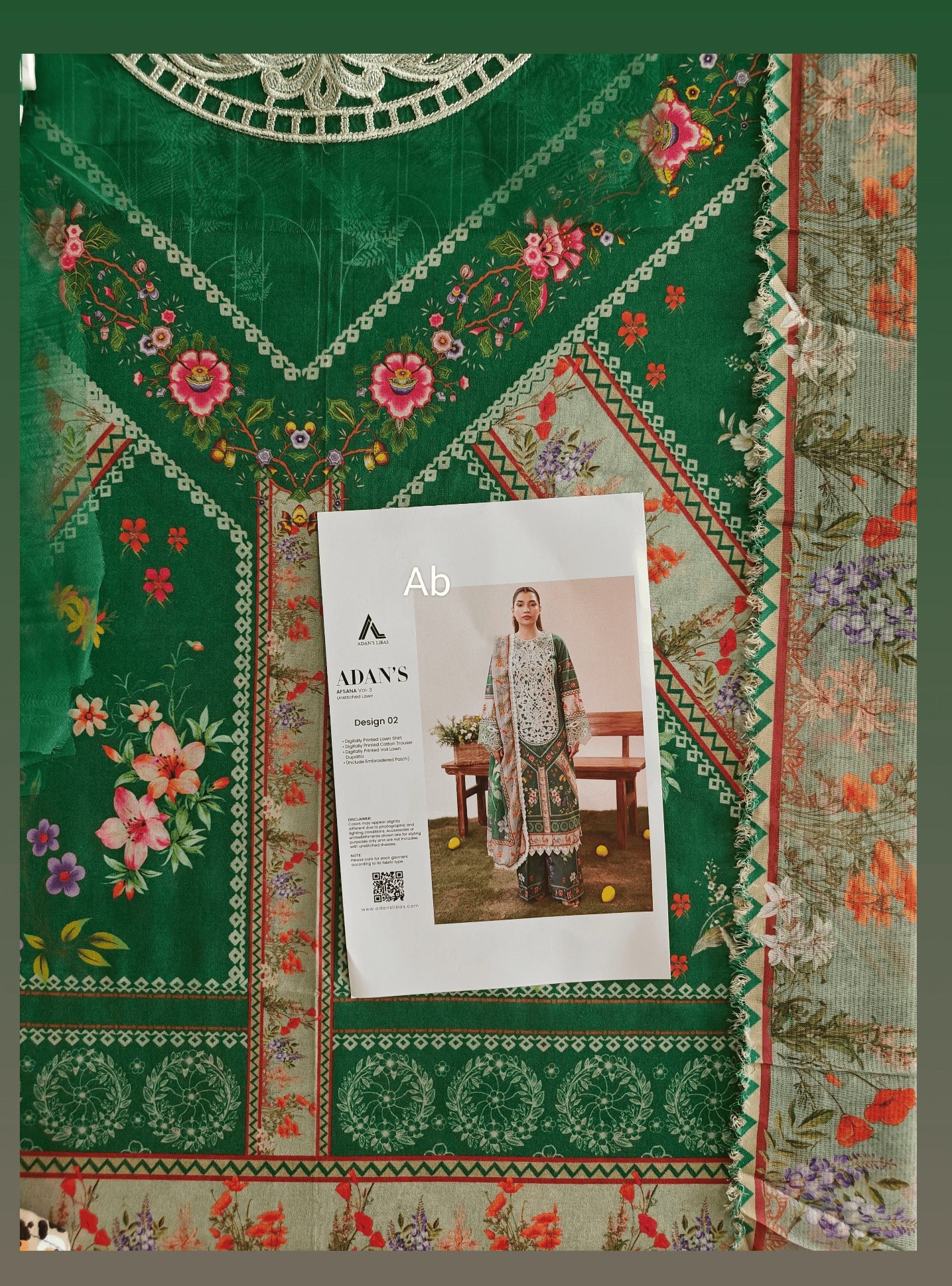 Open Pic/Adan's Libas Afsana Lawn