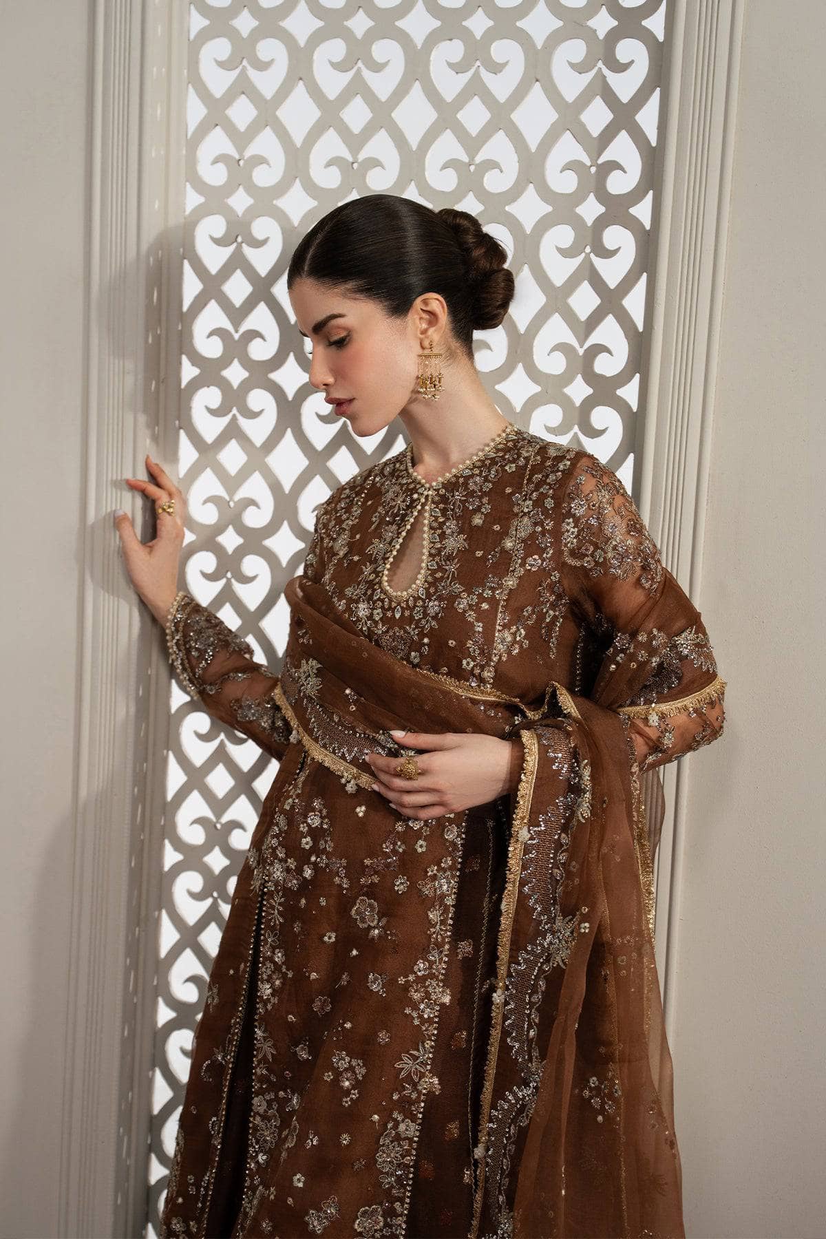 Afrozeh Aure Formals/Isadora/Dark Brown