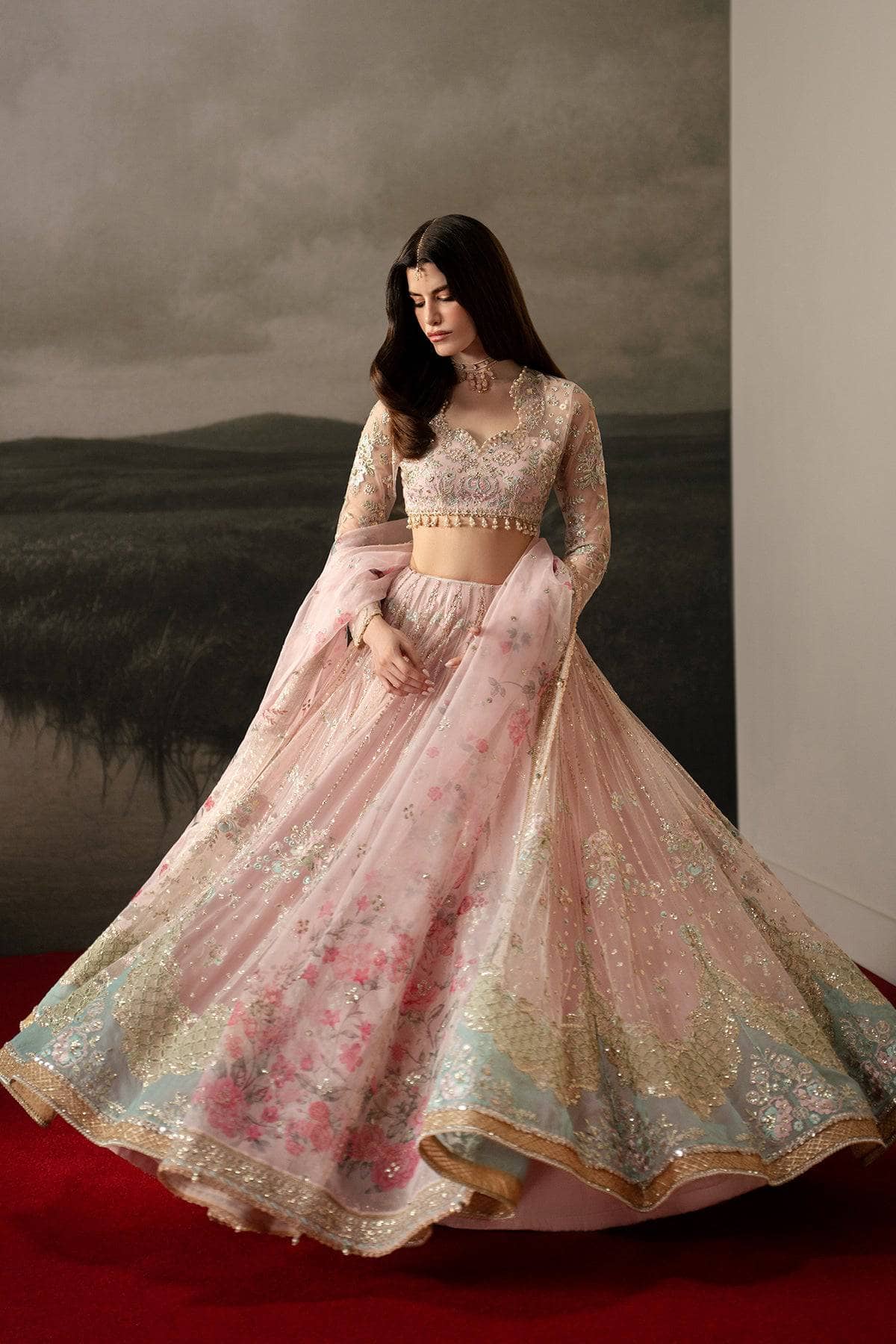 Afrozeh Aure Formals/Noblesse/Blush Pink