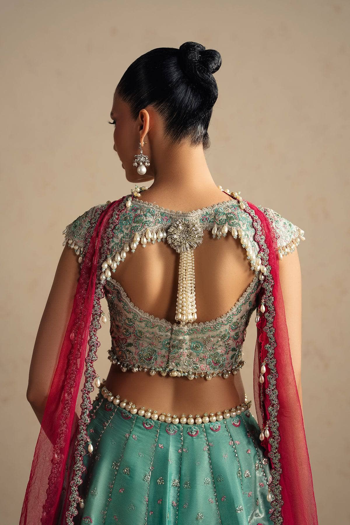 Ayzel Afrozeh Luminara 26/Wedding Couture/Sea Green/Ayal/AYZ 176