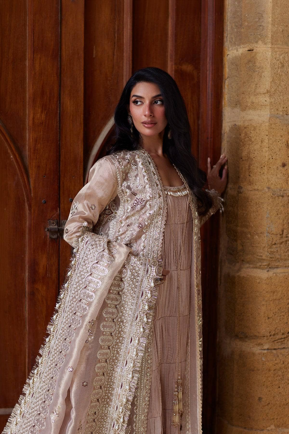 Afrozeh Dastangoi Formals 26/Rang E Dastaan/Zari Gold Blush