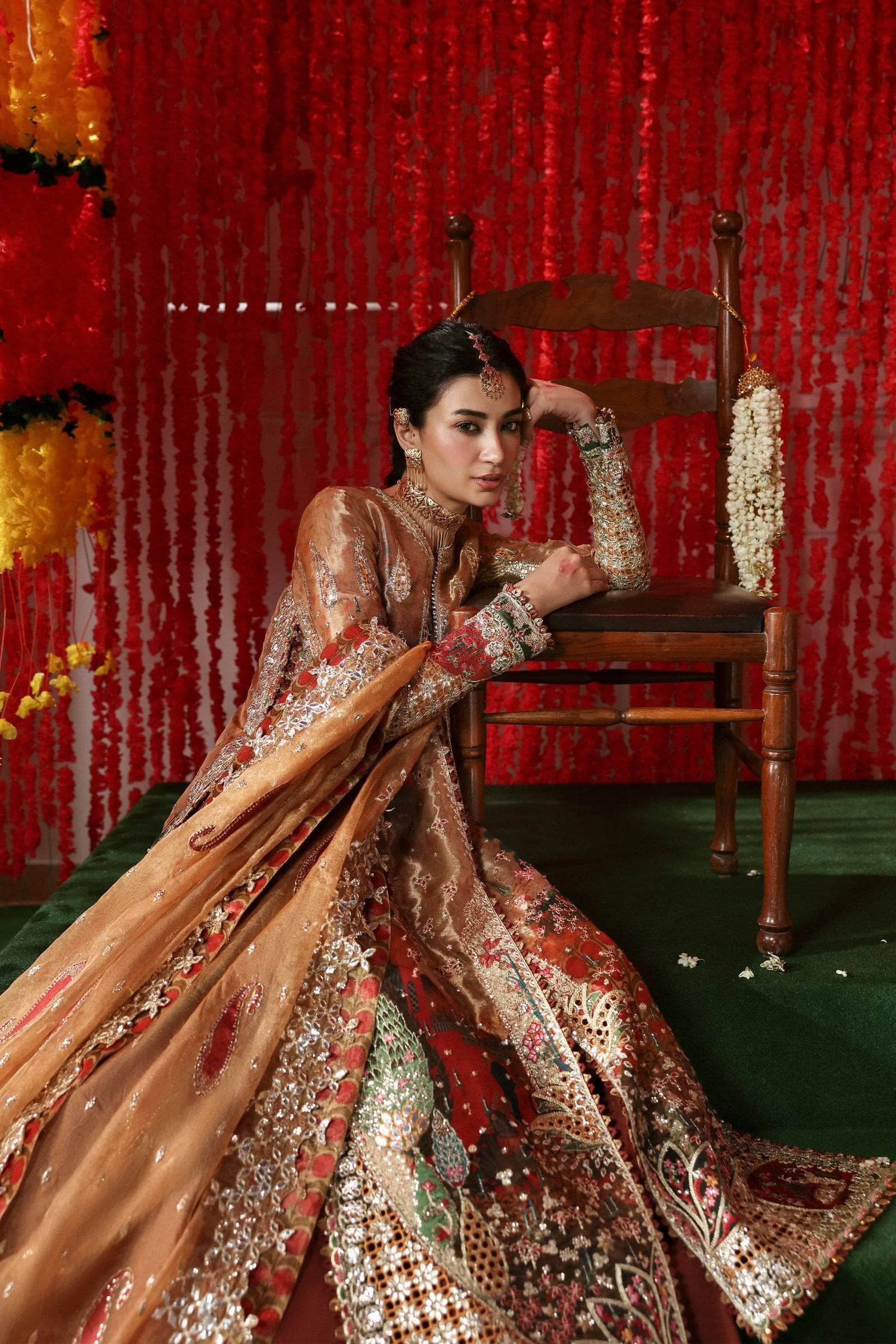 Afrozeh Shehnai Wedding Formals/Poshna/Rustic Gold