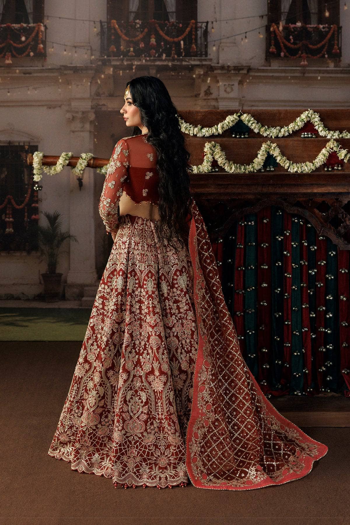 Afrozeh Shehnai Wedding Formals 26/Rukhsan/Red