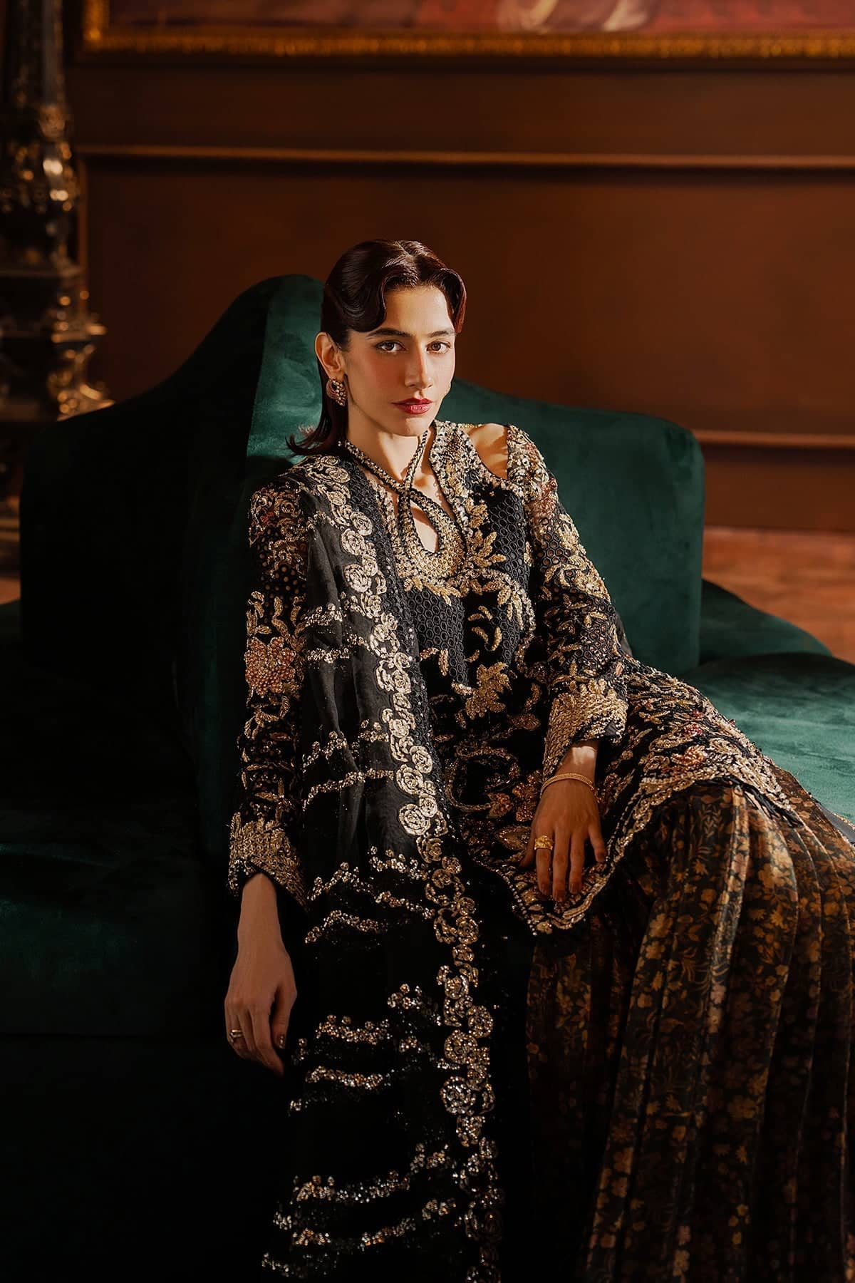 Afrozeh Hayat Luxury Wedding Formals/Sarave/