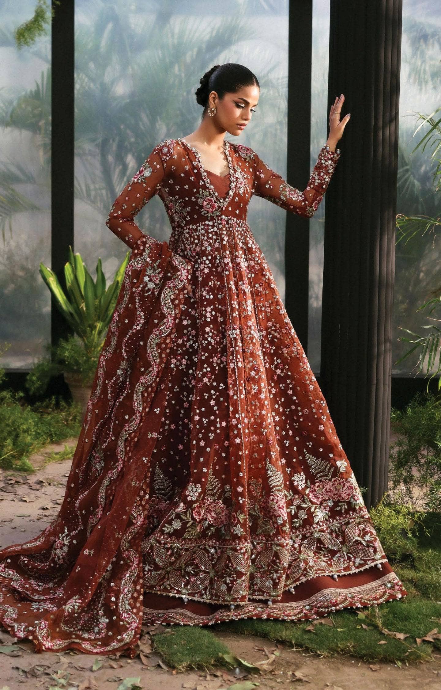 Afrozeh La Fuchsia 25/Shale/02/Rust