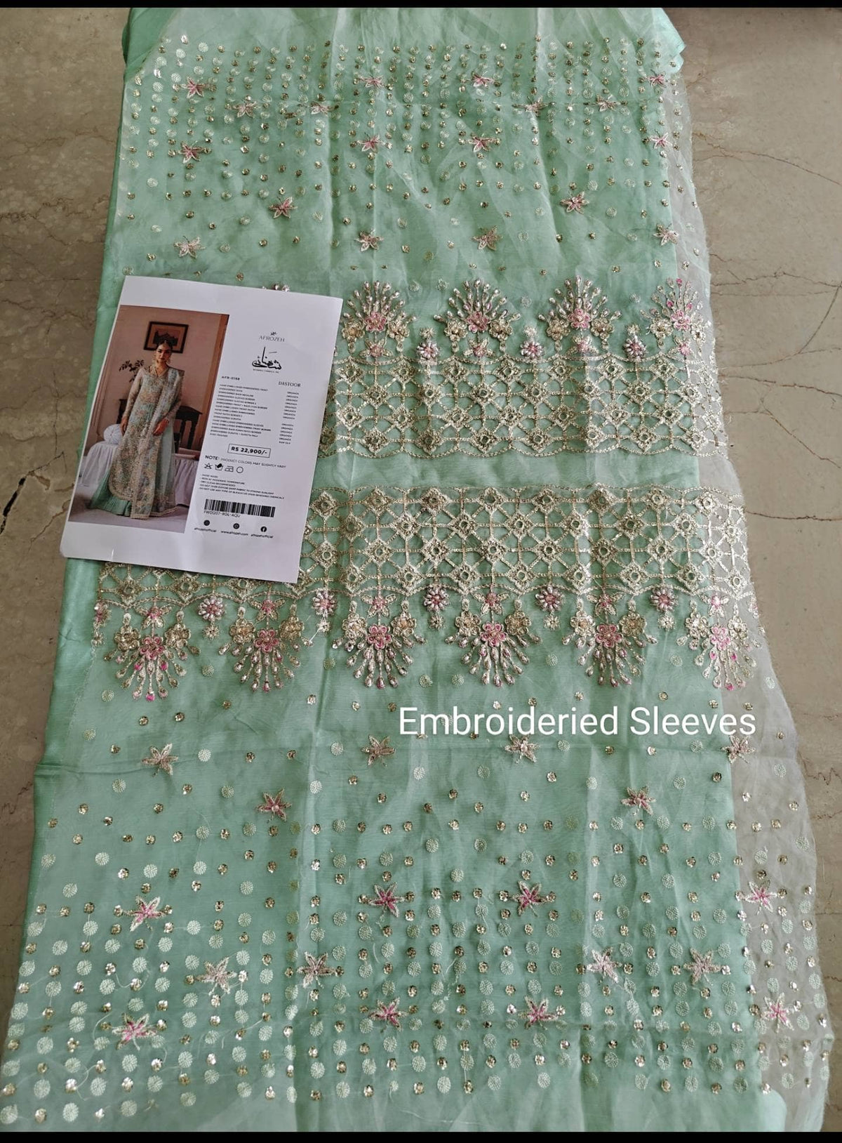 Open Pic/Hot 🔥 Seller/Afrozeh Shehnai Wedding Formals 26/Dastoor/Aqua