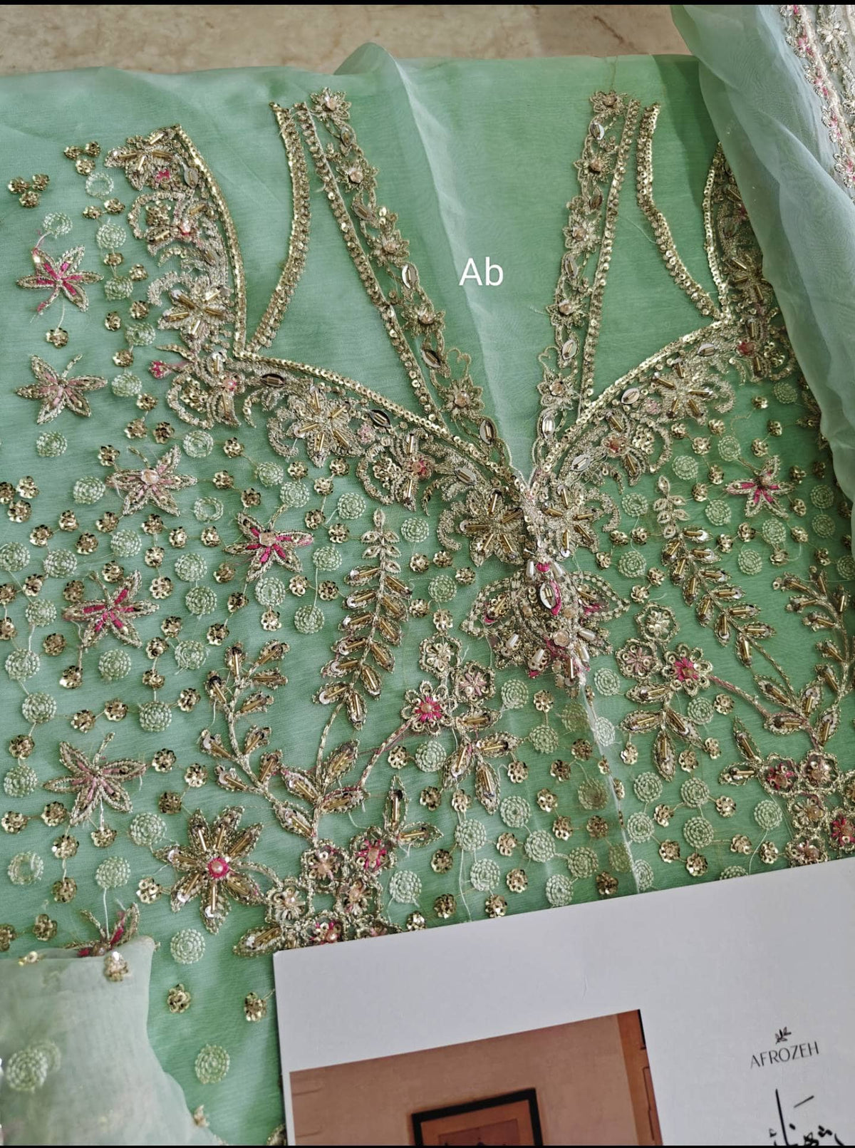 Open Pic/Hot 🔥 Seller/Afrozeh Shehnai Wedding Formals 26/Dastoor/Aqua