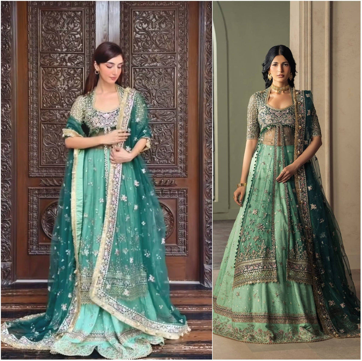 Spotted in Ayzel Afrozeh Luminara 26/Mint Green/Wedding Couture/Amanel/AYZ 172/Koel