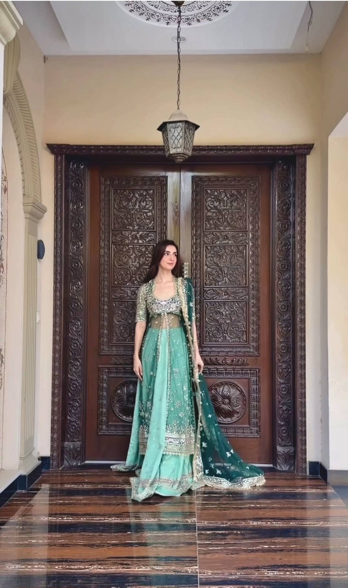 Spotted in Ayzel Afrozeh Luminara 26/Mint Green/Wedding Couture/Amanel/AYZ 172/Koel