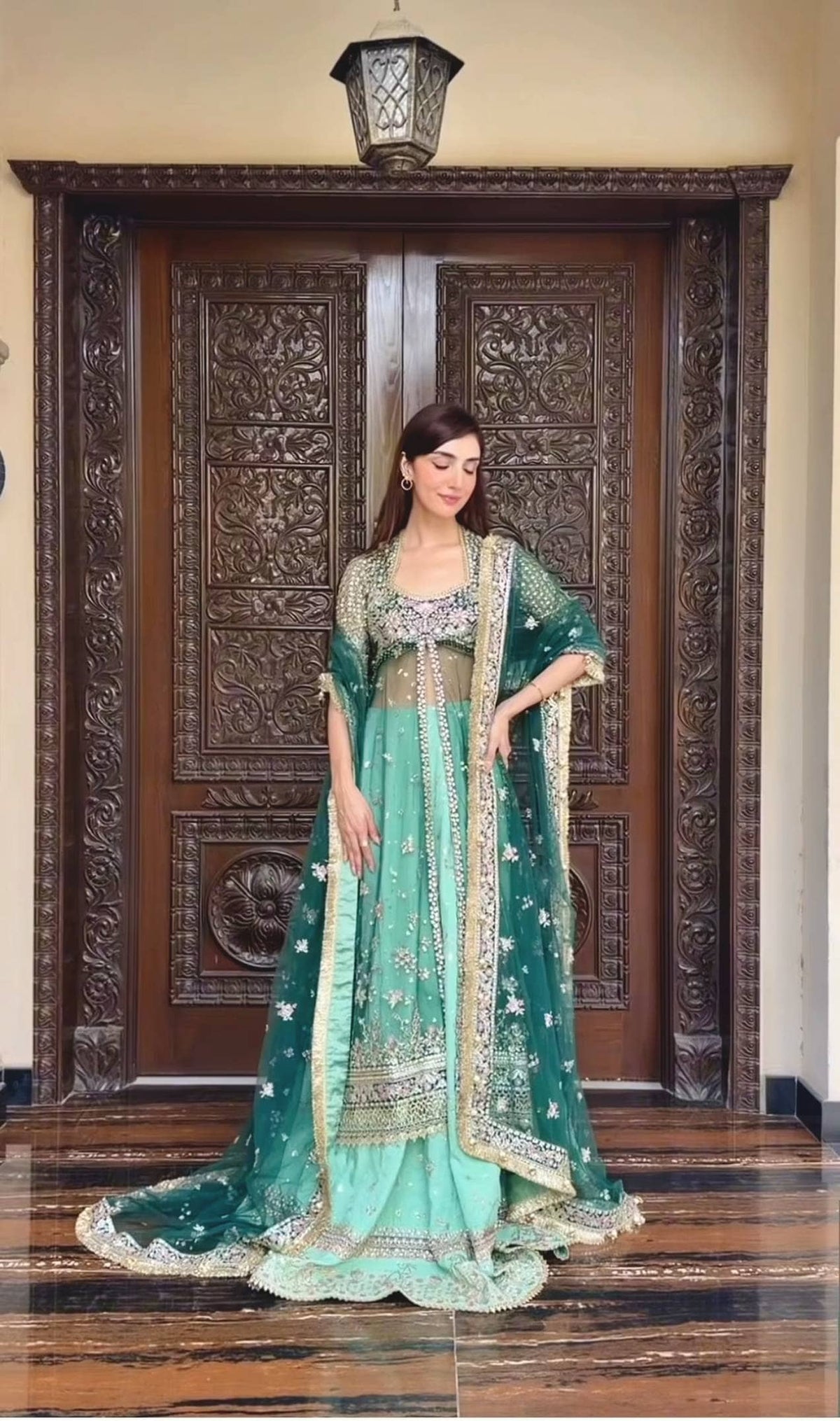 Spotted in Ayzel Afrozeh Luminara 26/Mint Green/Wedding Couture/Amanel/AYZ 172/Koel