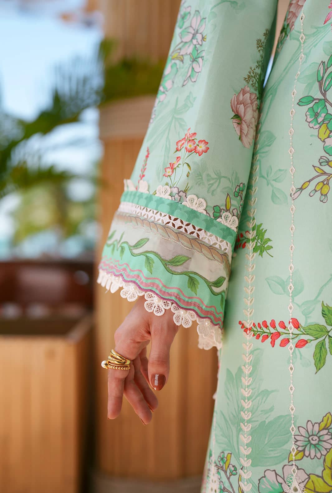 Ajr Couture Chikankari Lawn 26/Eliya/Mint Green