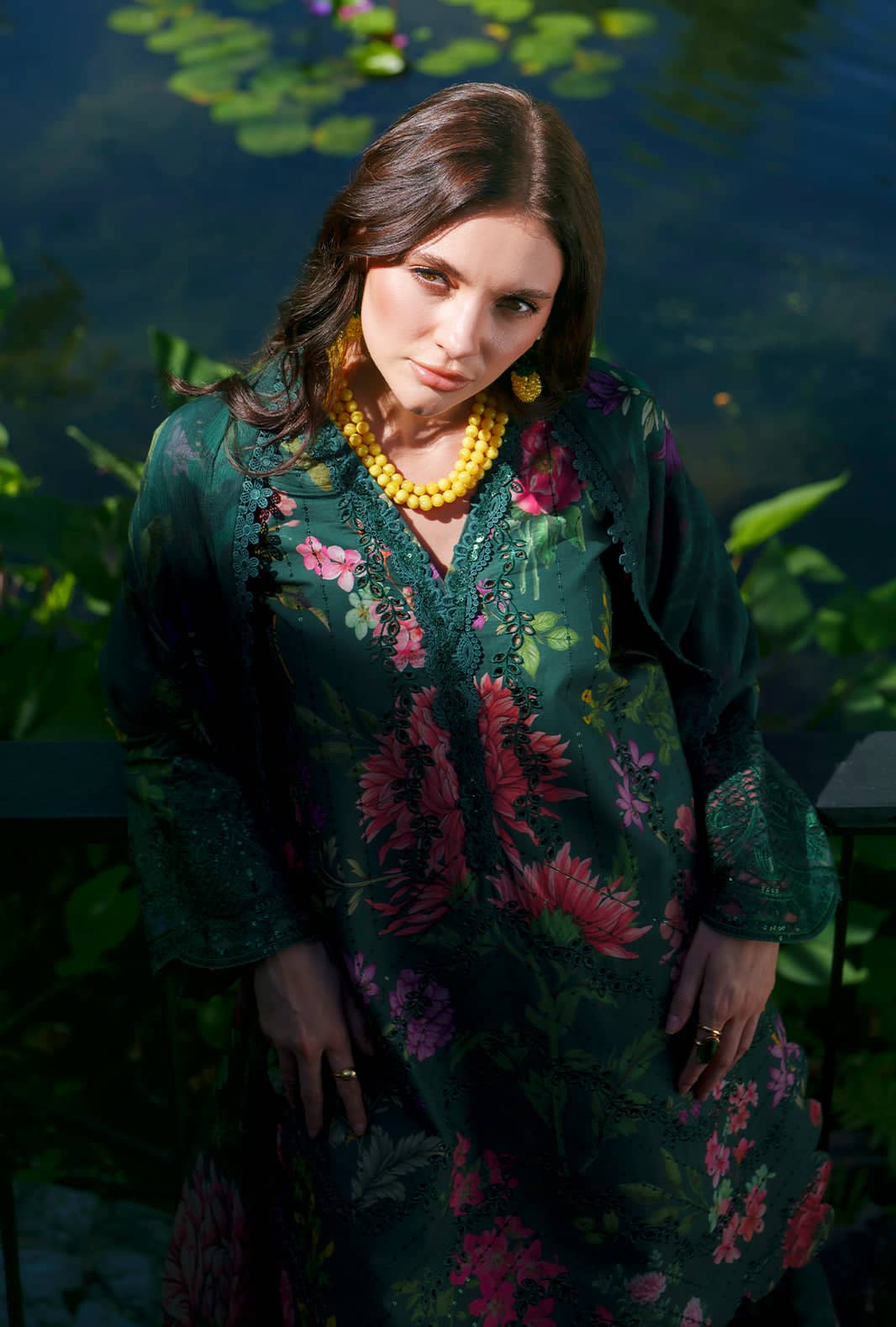 Ajr Couture Chikankari Lawn 26/Tali/Green