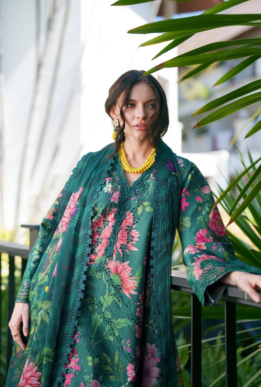 Ajr Couture Chikankari Lawn 26/Tali/Green