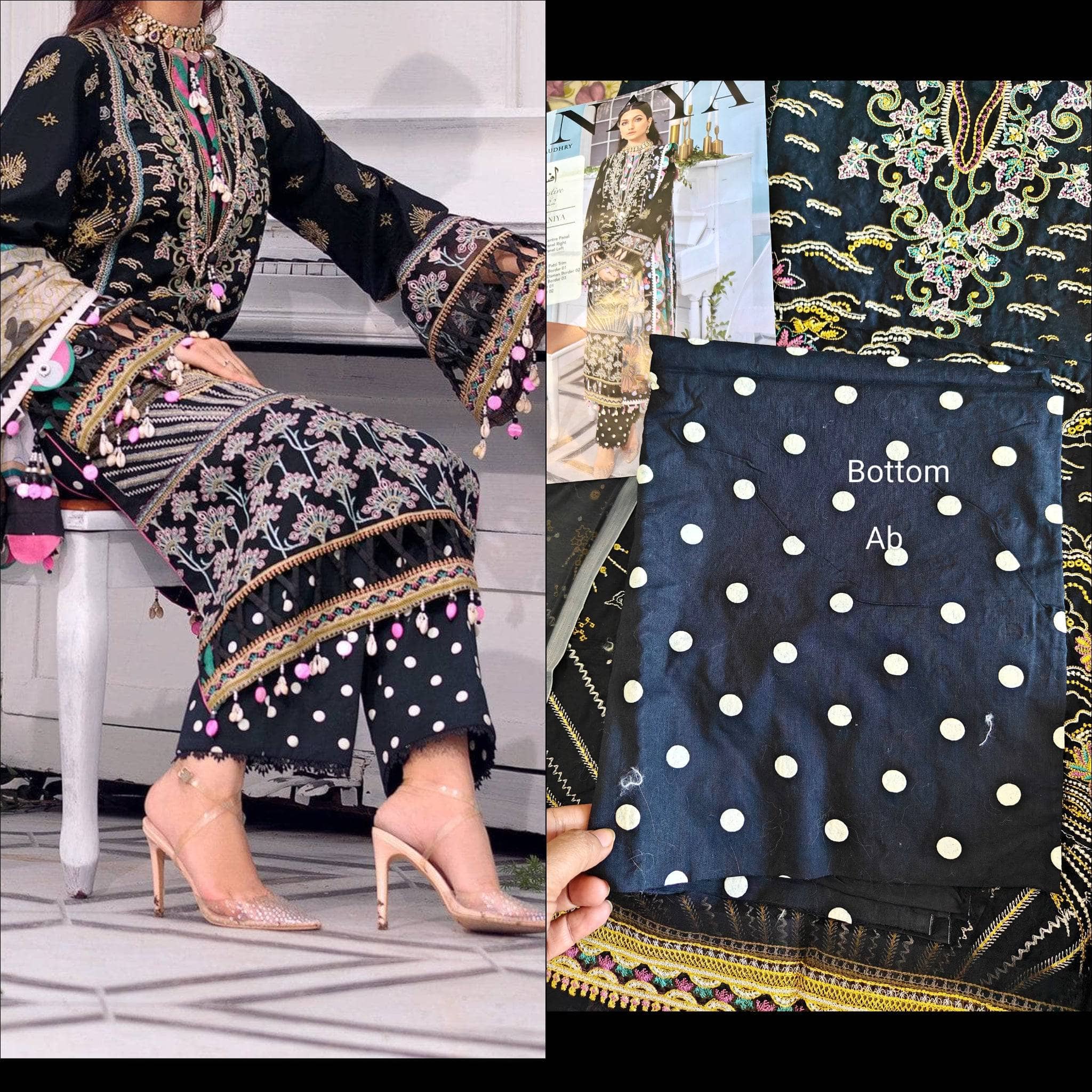Anaya Lawn Lawn Pakistani Suits Sale ! Anaya Lawn by Kiran Chaudhary/Haniya/Silk Dupatta