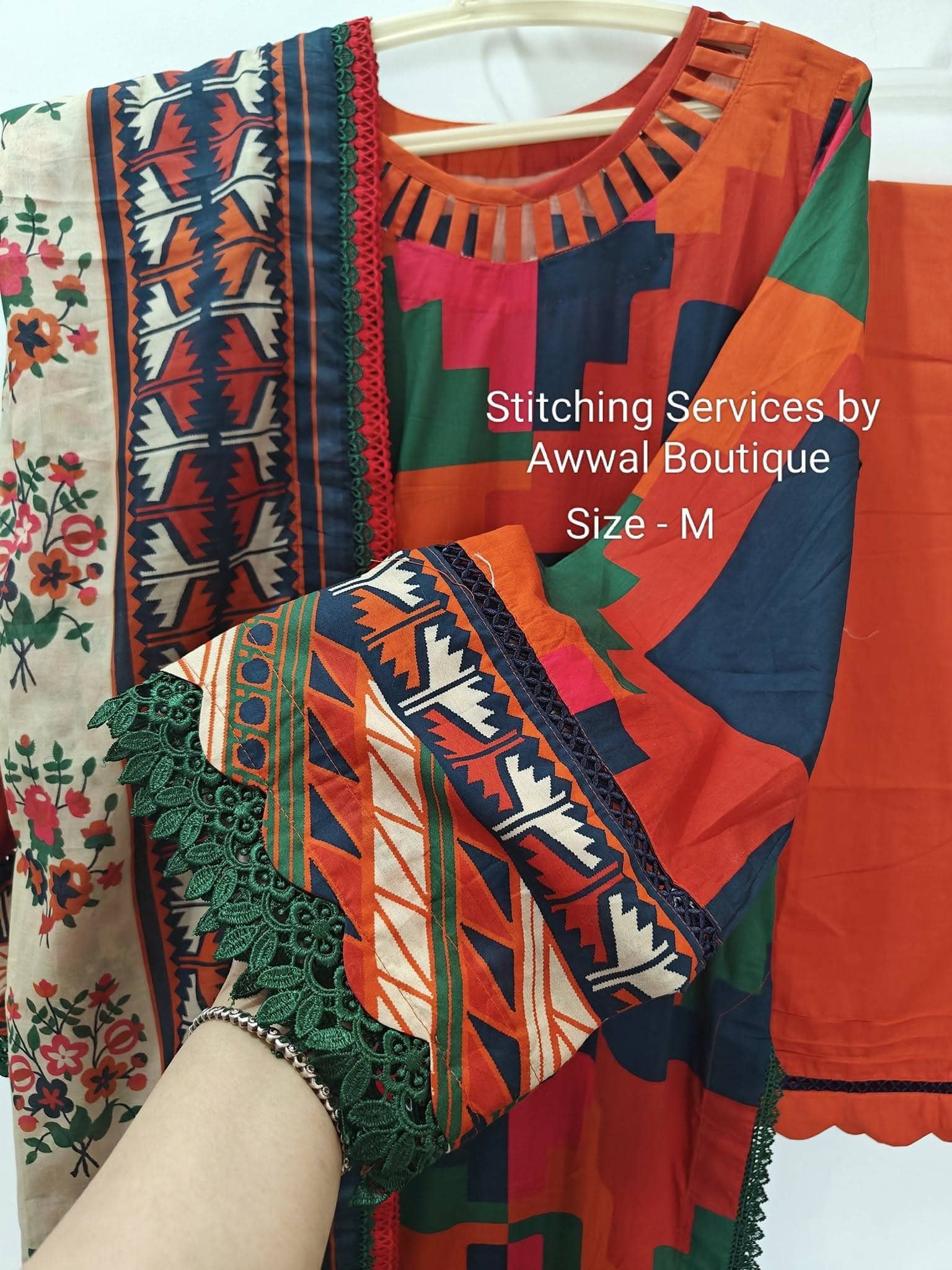 Stitched/Stitched Sapphire Eid/Customized Stitched/Size-40/Medium