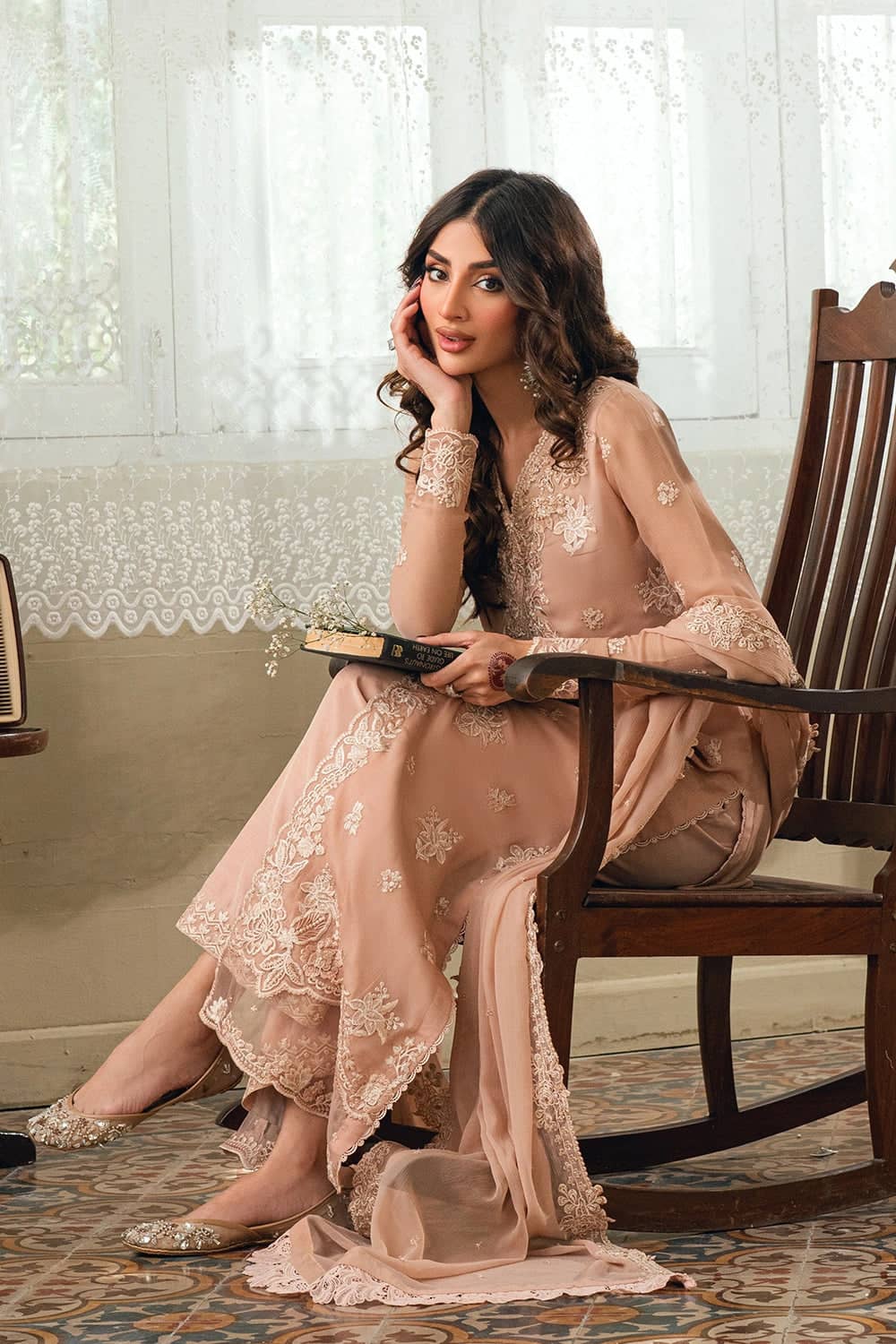 Restocked/Azure Festive Eid Collection/Luxury Formals/Cosmic Blush/Tea Pink