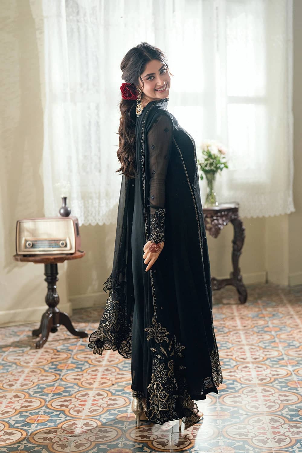 Restocked/Azure Festive Eid Collection/Luxury Formals/Nightingale/Black