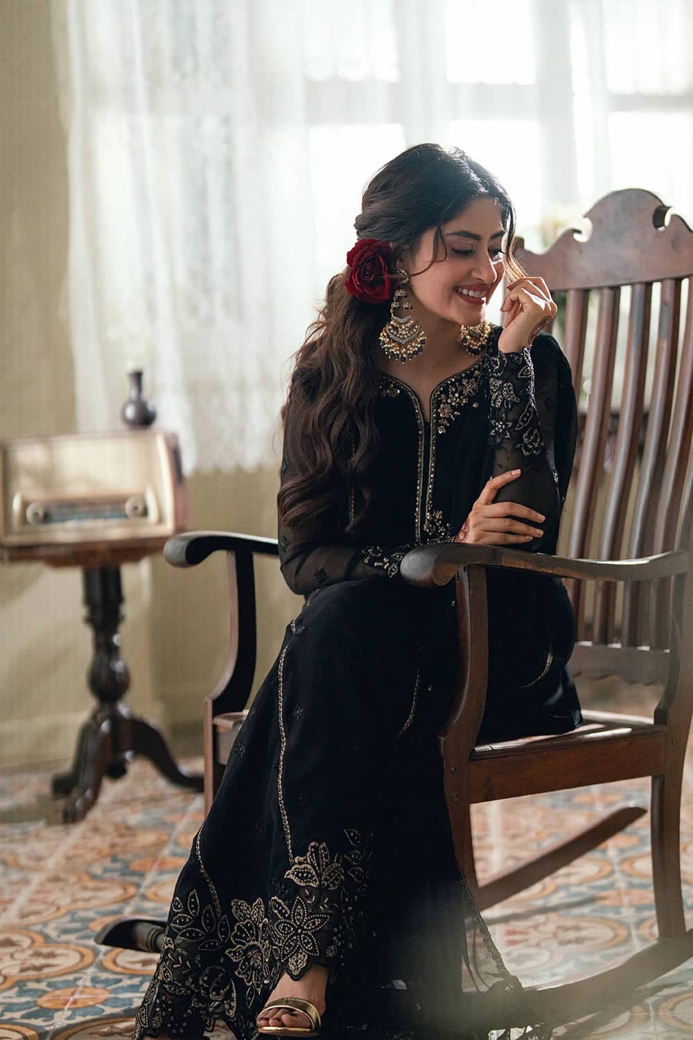 Restocked/Azure Festive Eid Collection/Luxury Formals/Nightingale/Black