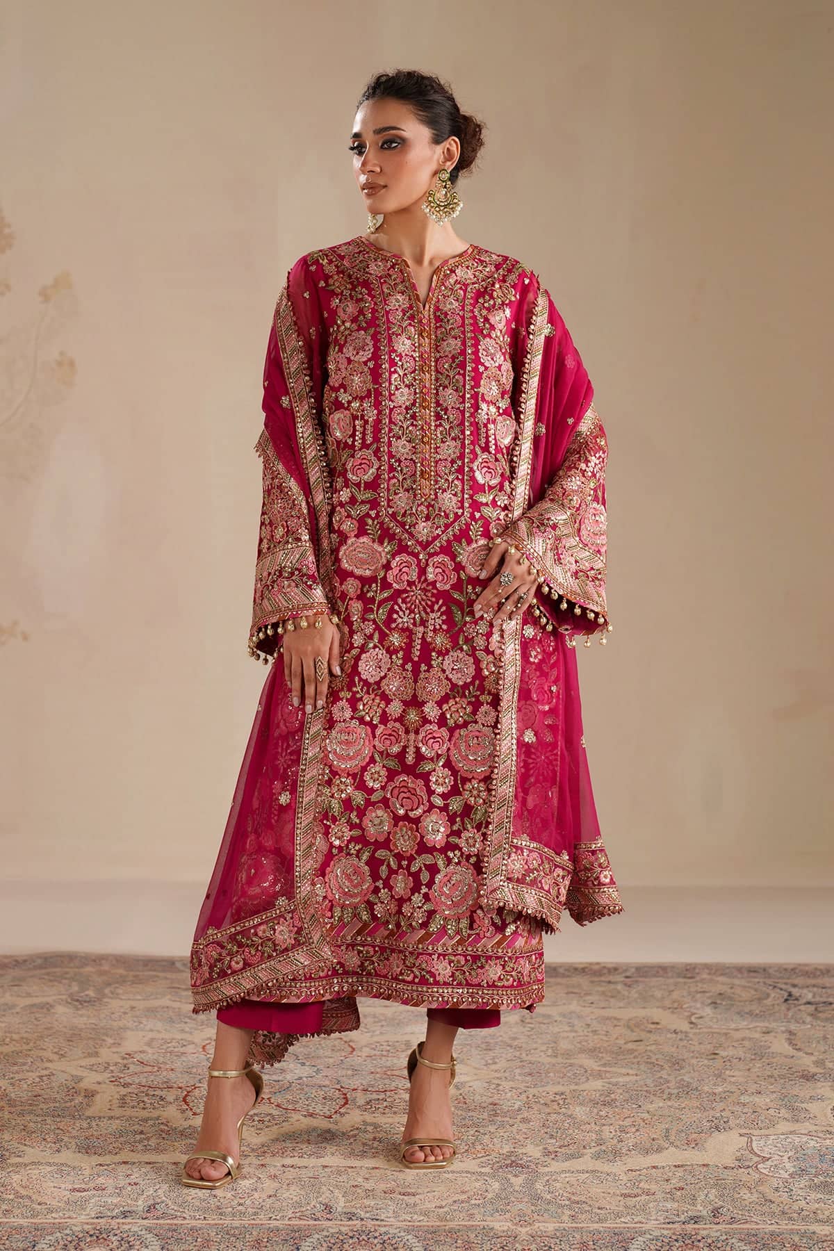 Baroque Exclusive Wedding Edition 26/EMBROIDERED CHIFFON UF-4363