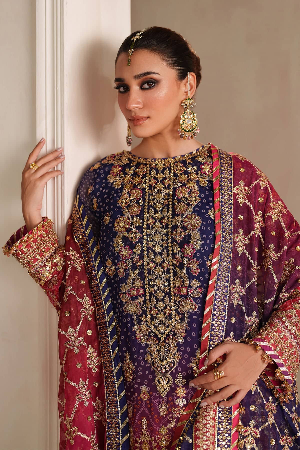 Baroque Exclusive Wedding Edition 26/EMBROIDERED CHIFFON UF-4369
