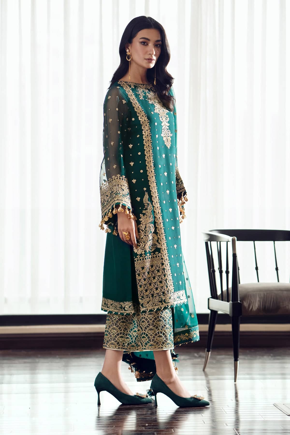 Baroque Exclusive Wedding Edition 26/EMBROIDERED CHIFFON UF-505
