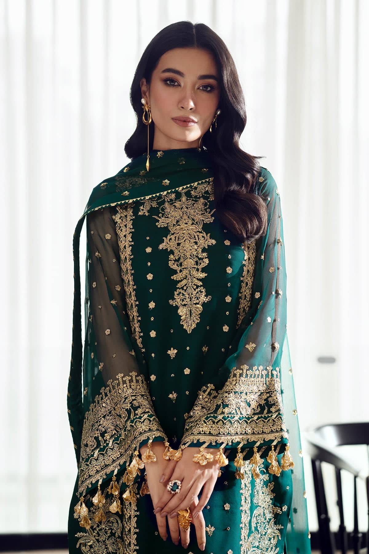 Baroque Exclusive Wedding Edition 26/EMBROIDERED CHIFFON UF-505