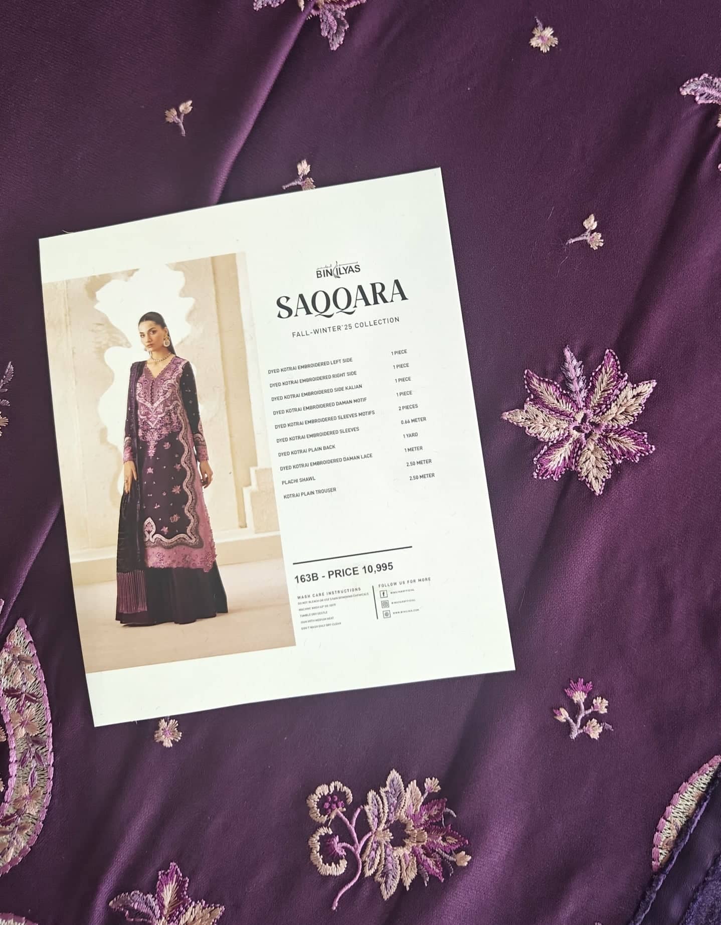 Bin Ilyas Saqqara open pics Open Pic/Bin ilyas Saqqara/Velvet Palachi Shawl Collection