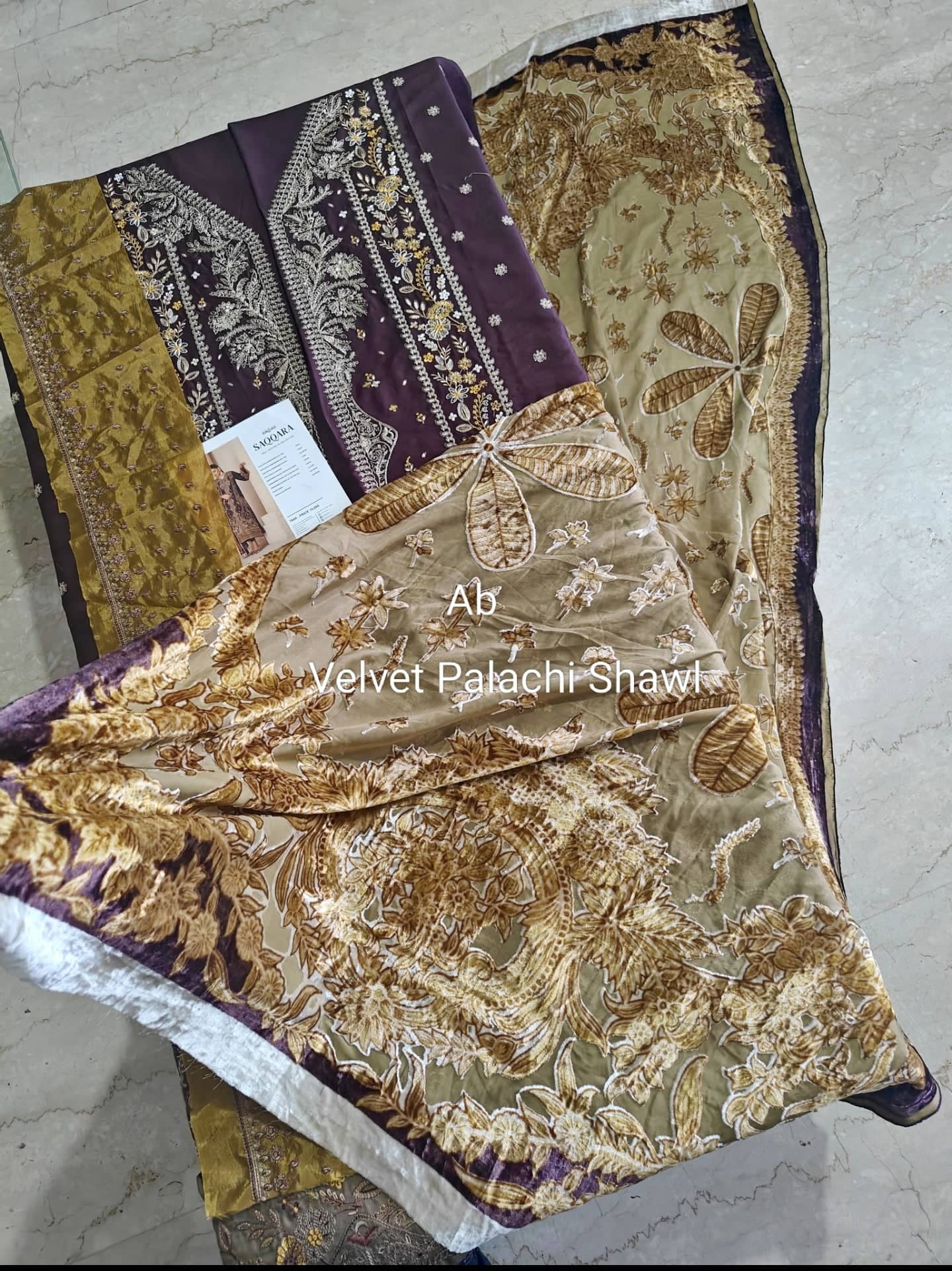 Open Pic/Bin ilyas Saqqara/Velvet Palachi Shawl Collection