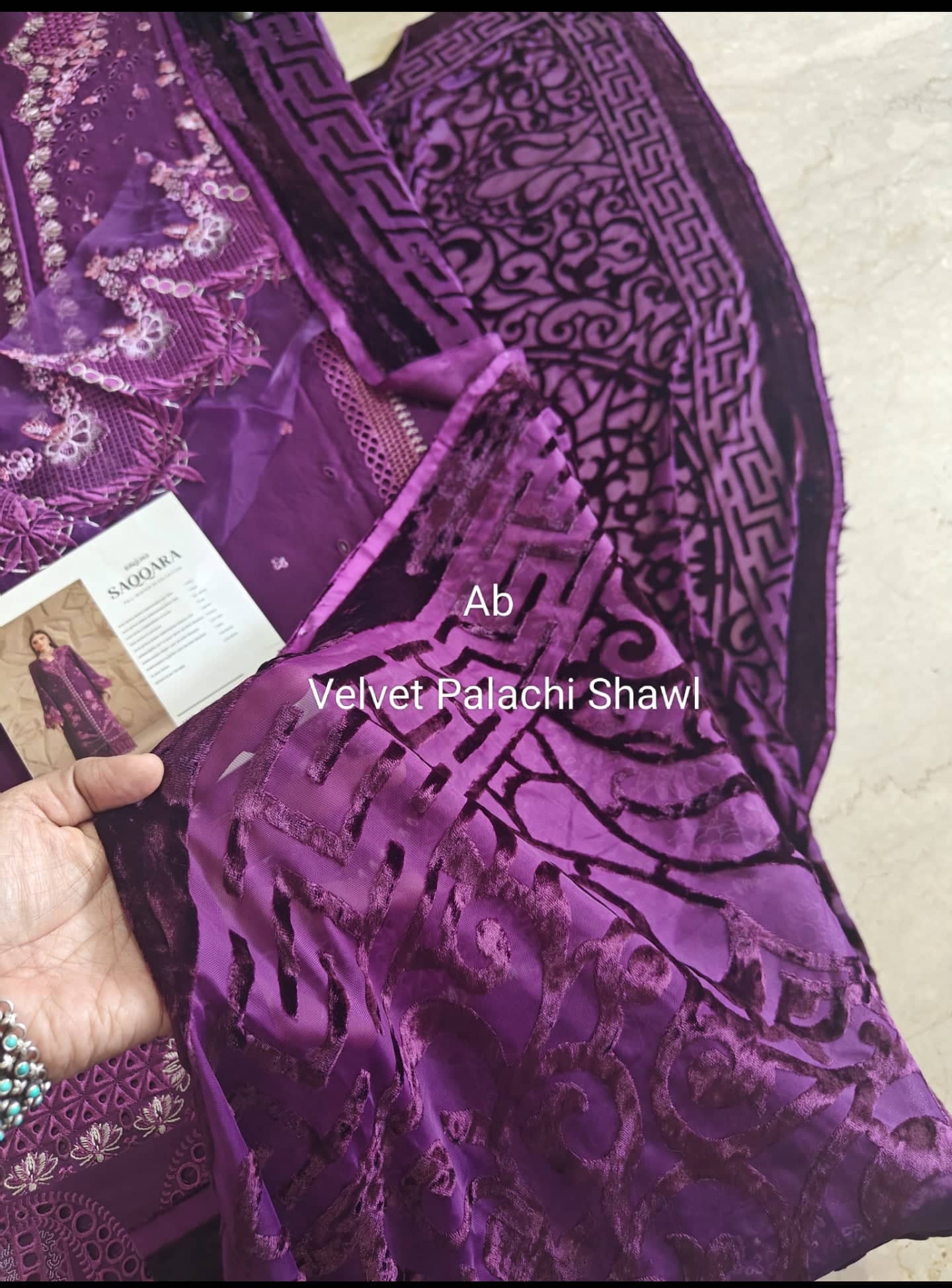Open Pic/Bin ilyas Saqqara/Velvet Palachi Shawl Collection