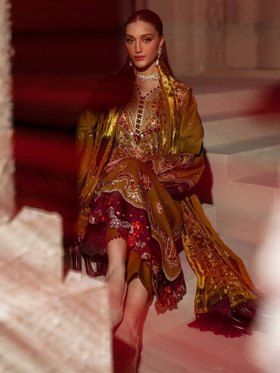 Bin ilyas Saqqara/Velvet Palachi Shawl Collection