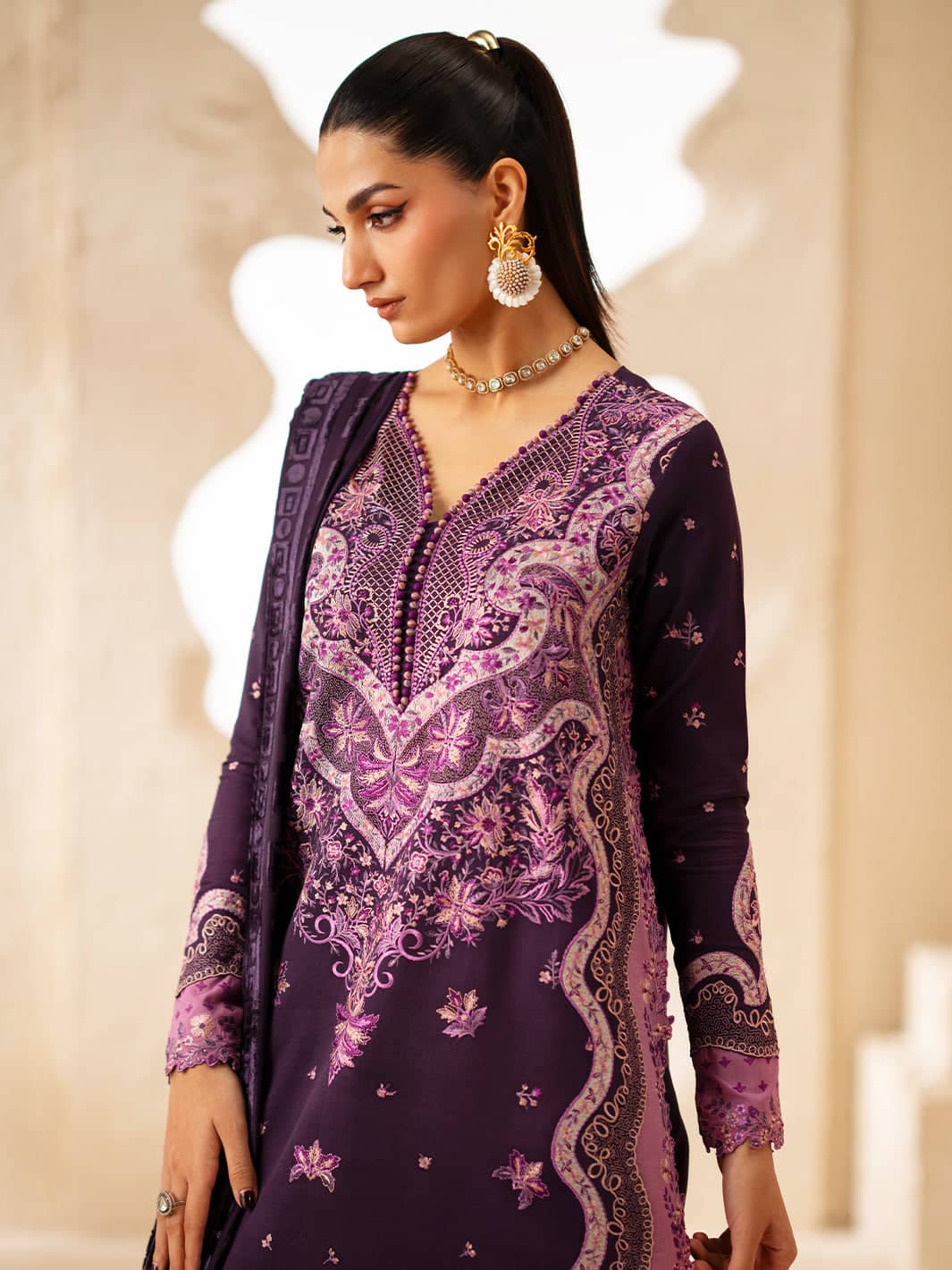 Bin Ilyas Winter Pakistani Suits Restocked/Bin ilyas Saqqara/Velvet Palachi Shawl Collection