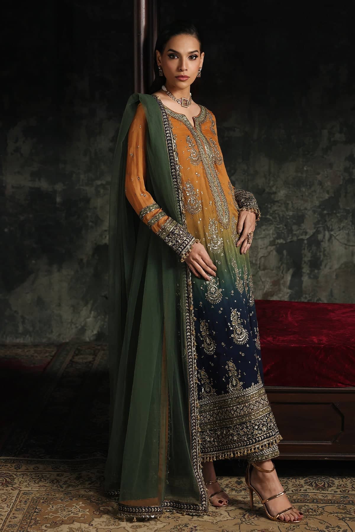 Charizma Aura Chiffon Pakistani Suit Charizma Aura Luxury Chiffons/CA26-02