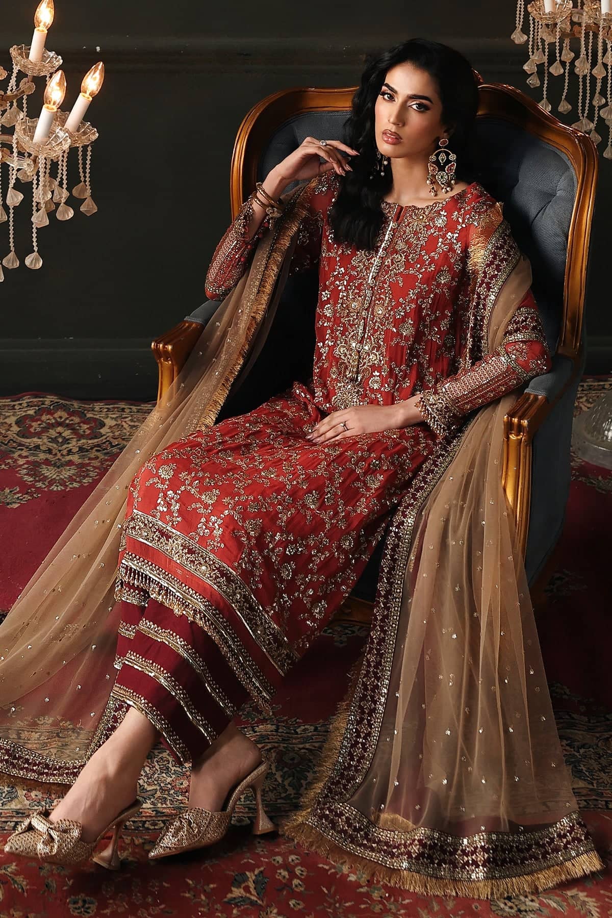 Charizma Aura Chiffon Pakistani Suit Charizma Aura Luxury Chiffons/CA26-03