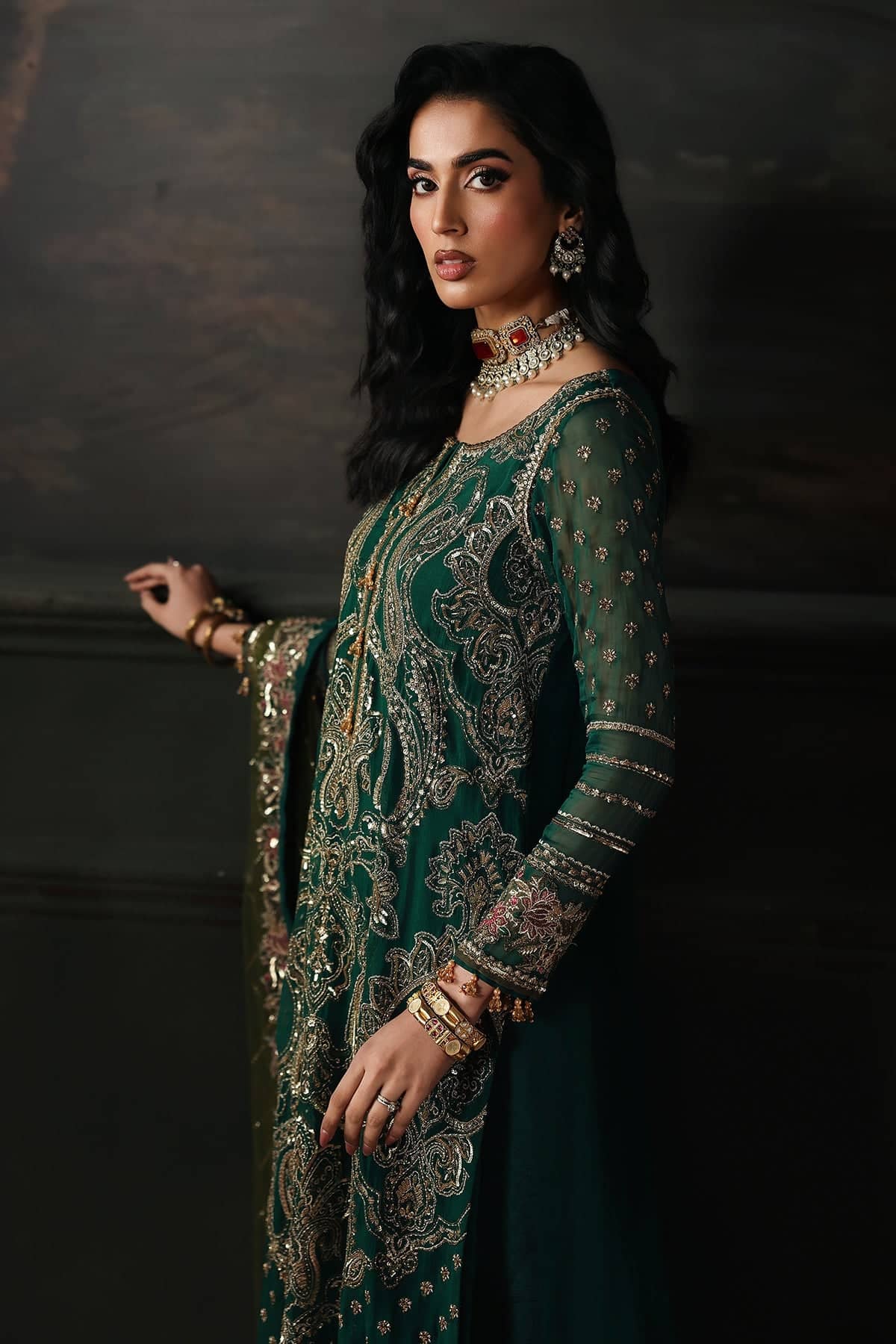 Charizma Aura Chiffon Pakistani Suit Charizma Aura Luxury Chiffons/CA26-04