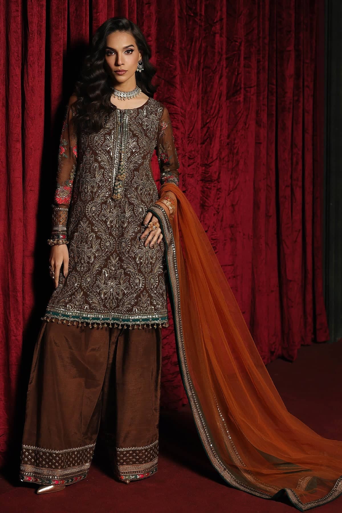 Charizma Aura Chiffon Pakistani Suit Charizma Aura Luxury Chiffons/CA26-07