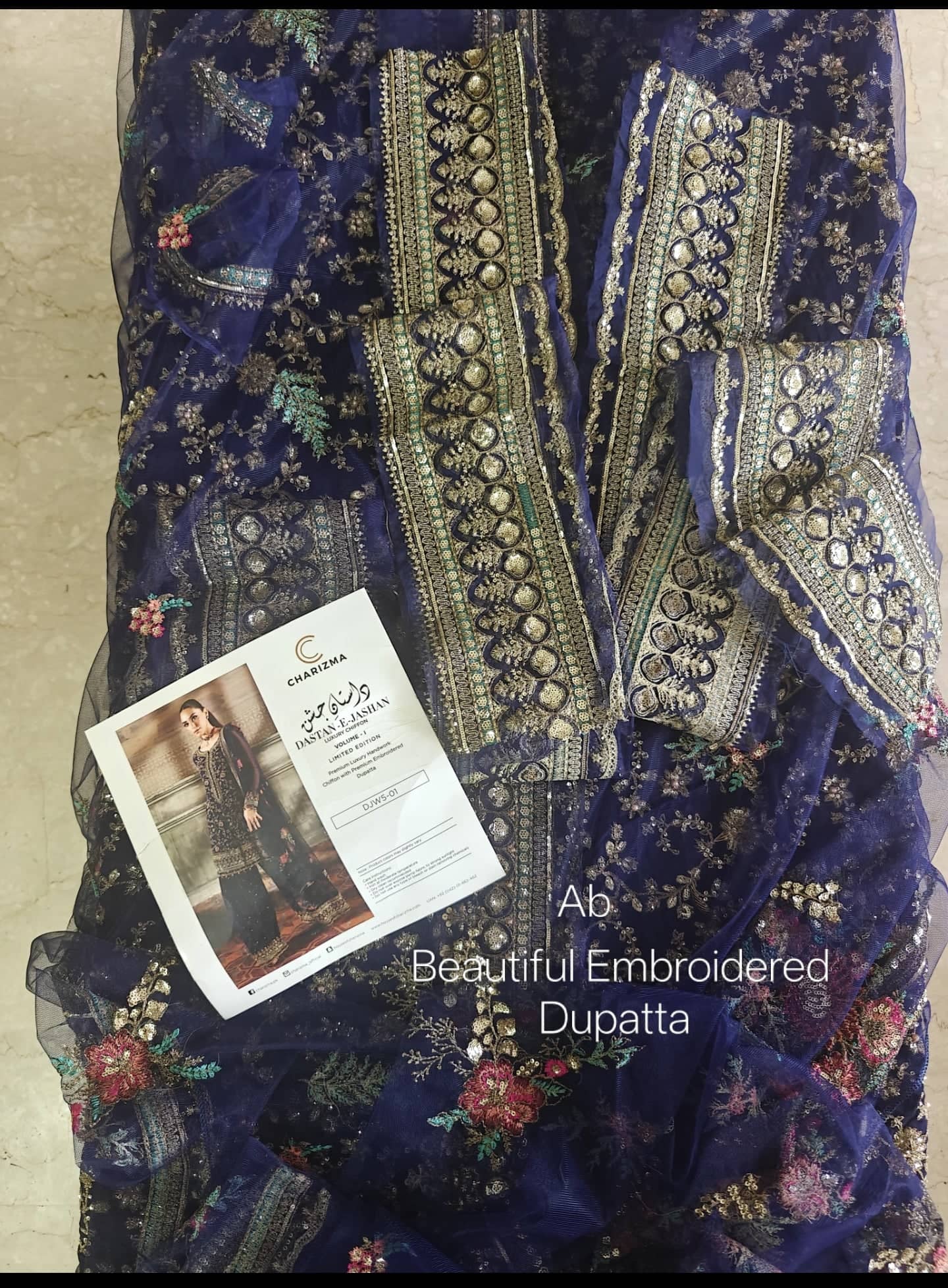 Charizma Dastaan E jashan Chiffon open pics Open Pic/Charizma Dastaan E Jashan 25/Vol 2/DJW5-01