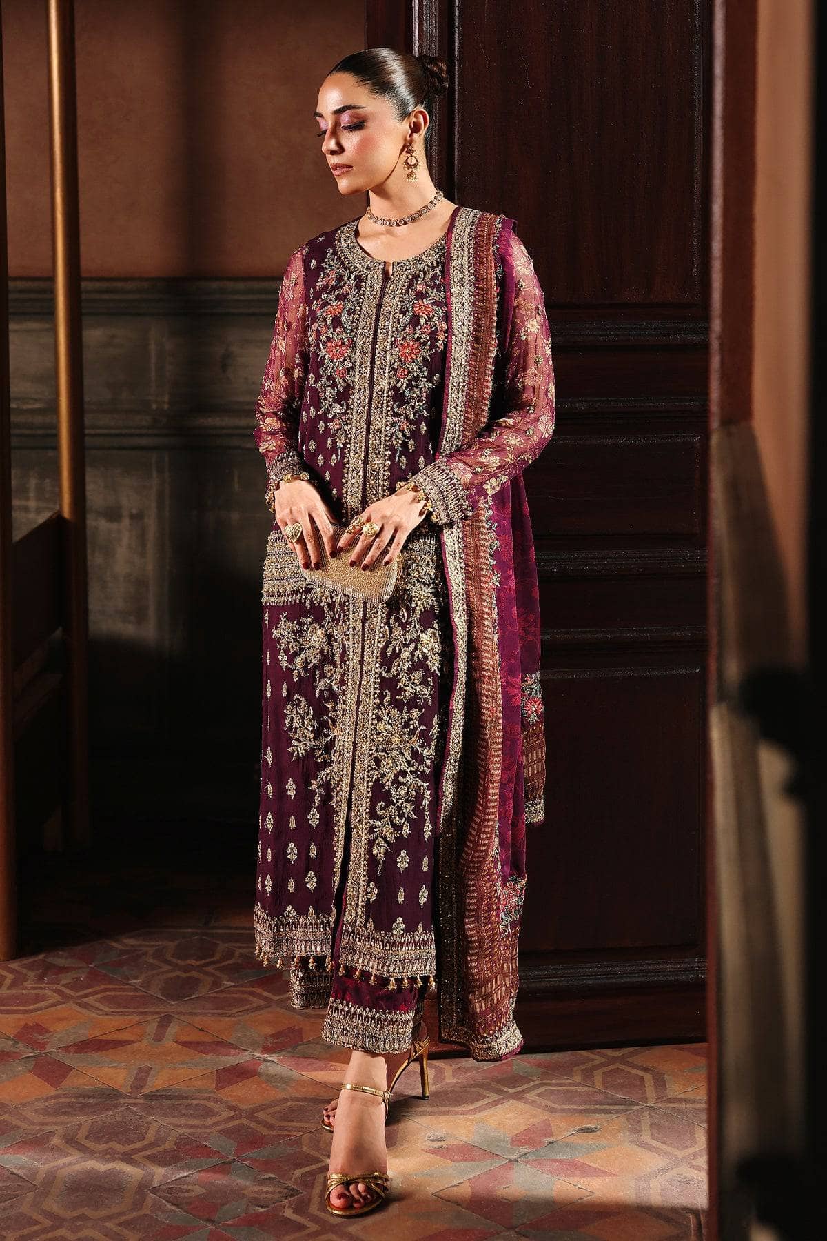 Charizma Dastaan E Jashan Chiffon Pakistani Suit Restocked/Charizma Dastaan E Jashan 25/Vol 2/DJW5-07