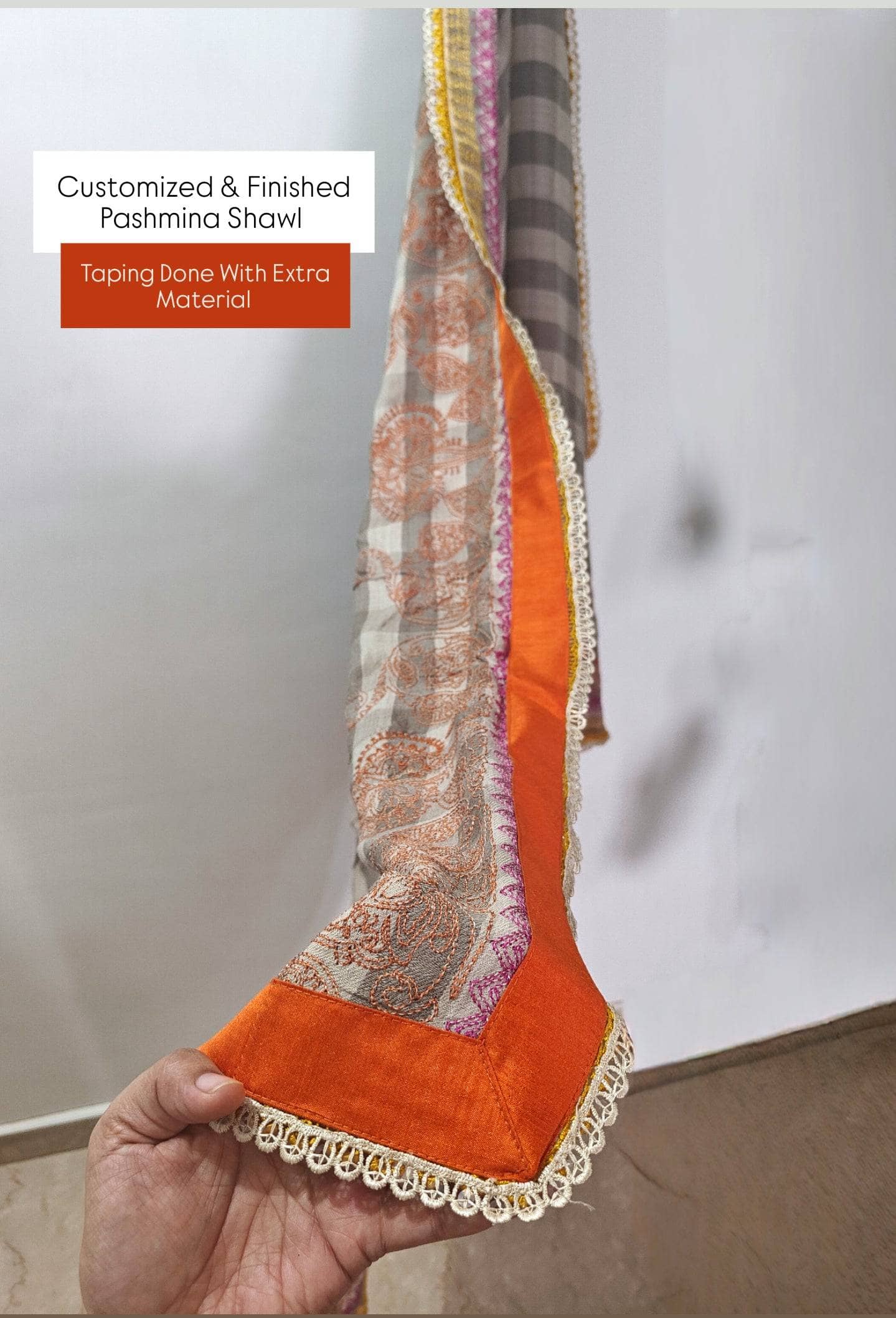 Semi Stitched/Charizma Khaddar/Embroideried Pashmina Shawl