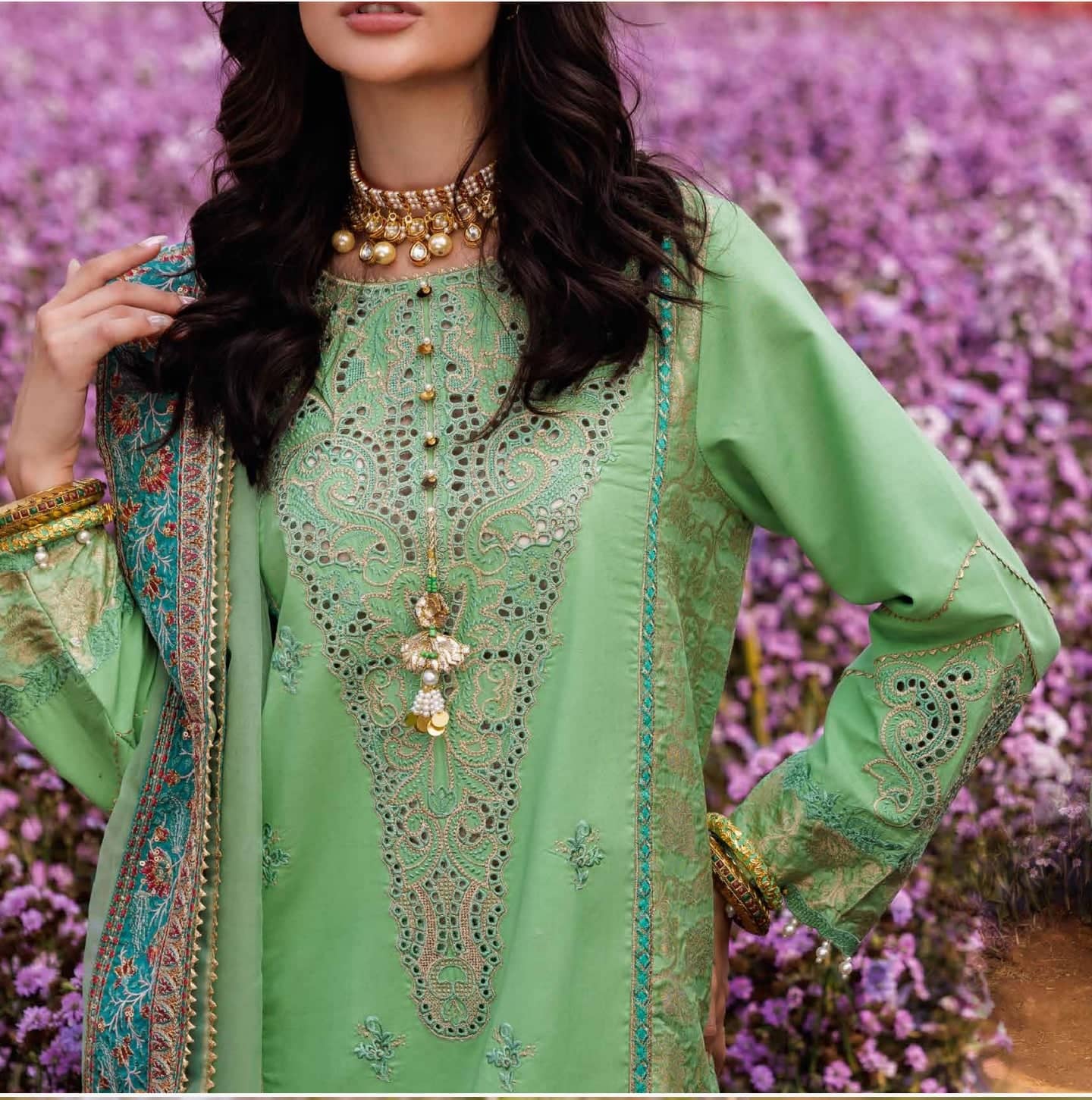 Charizma Festive Eid Collection/Green/CZ5-04