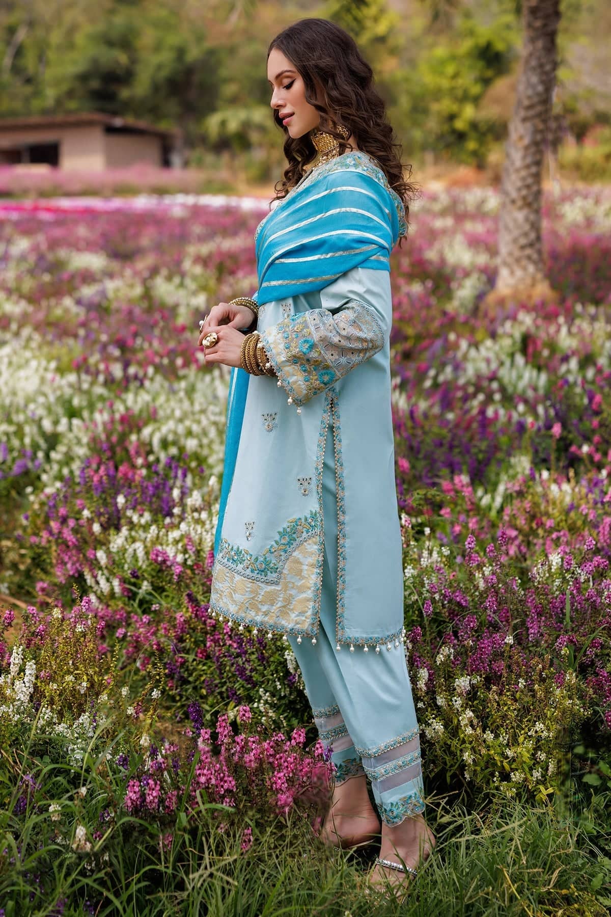 Charizma Festive Eid Collection/Sky Blue/CZ5-02